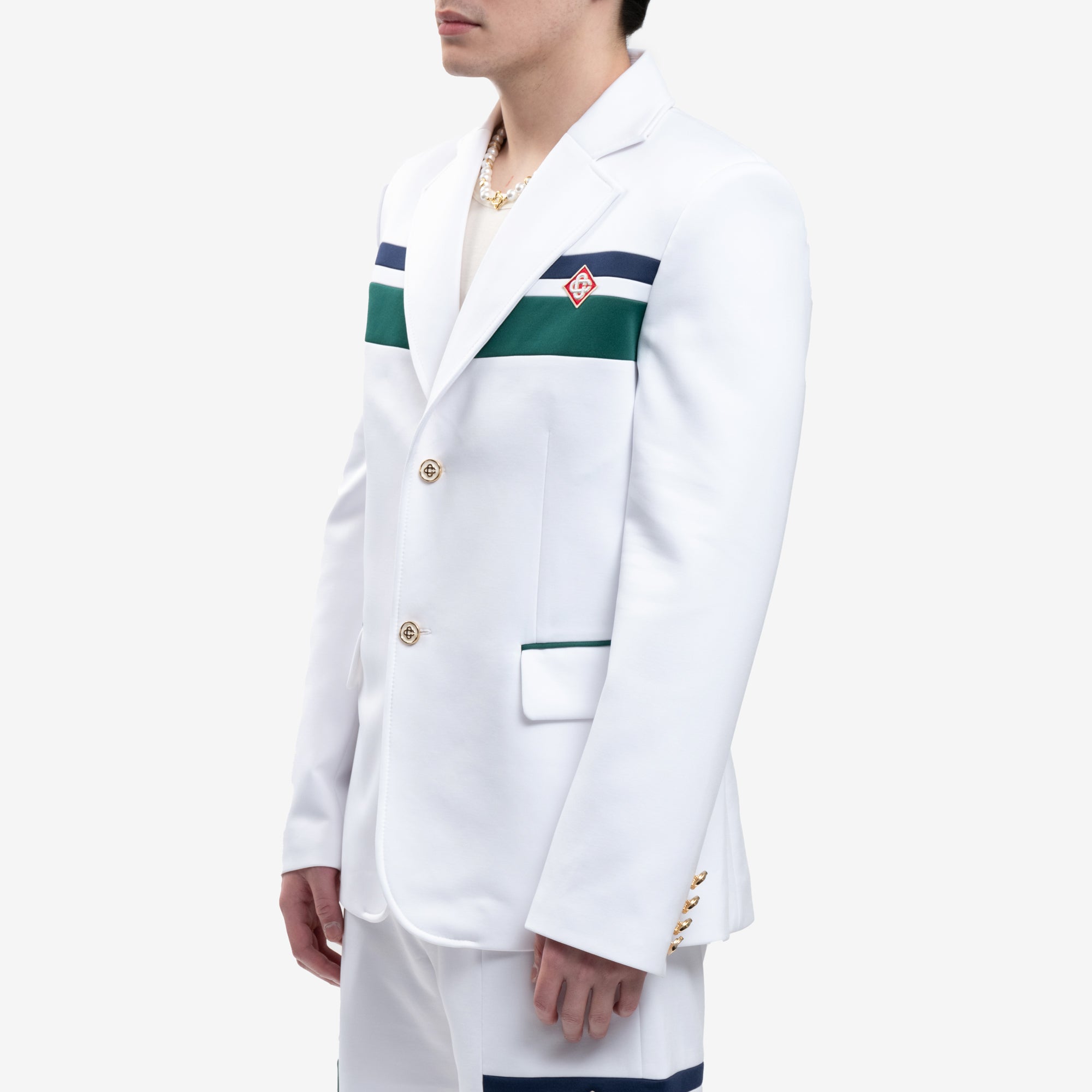 Casablanca Sports Tailoring Jacket White - 3