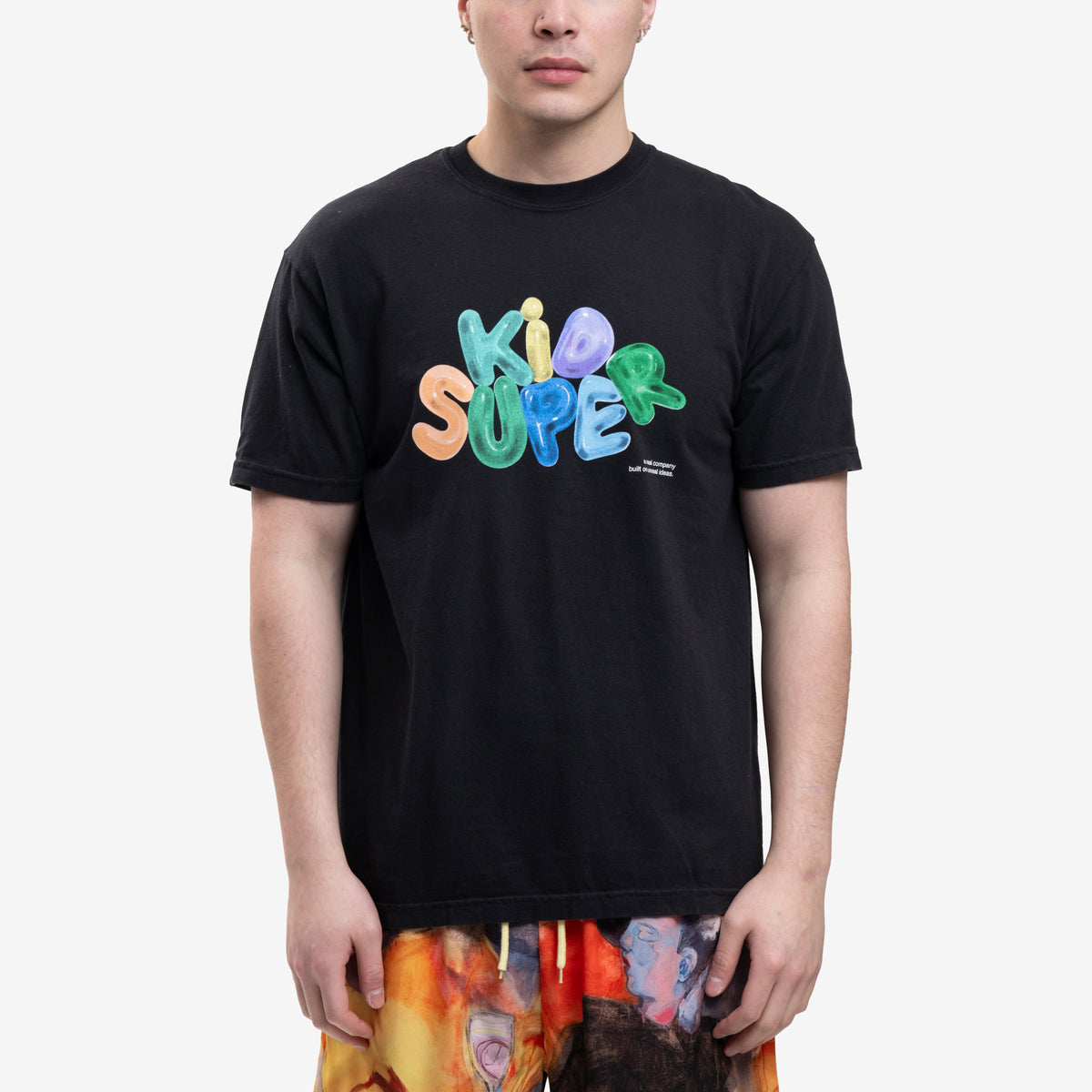 メンズ キッドスーパー Tシャツ - バブルTシャツ（ブラック）
