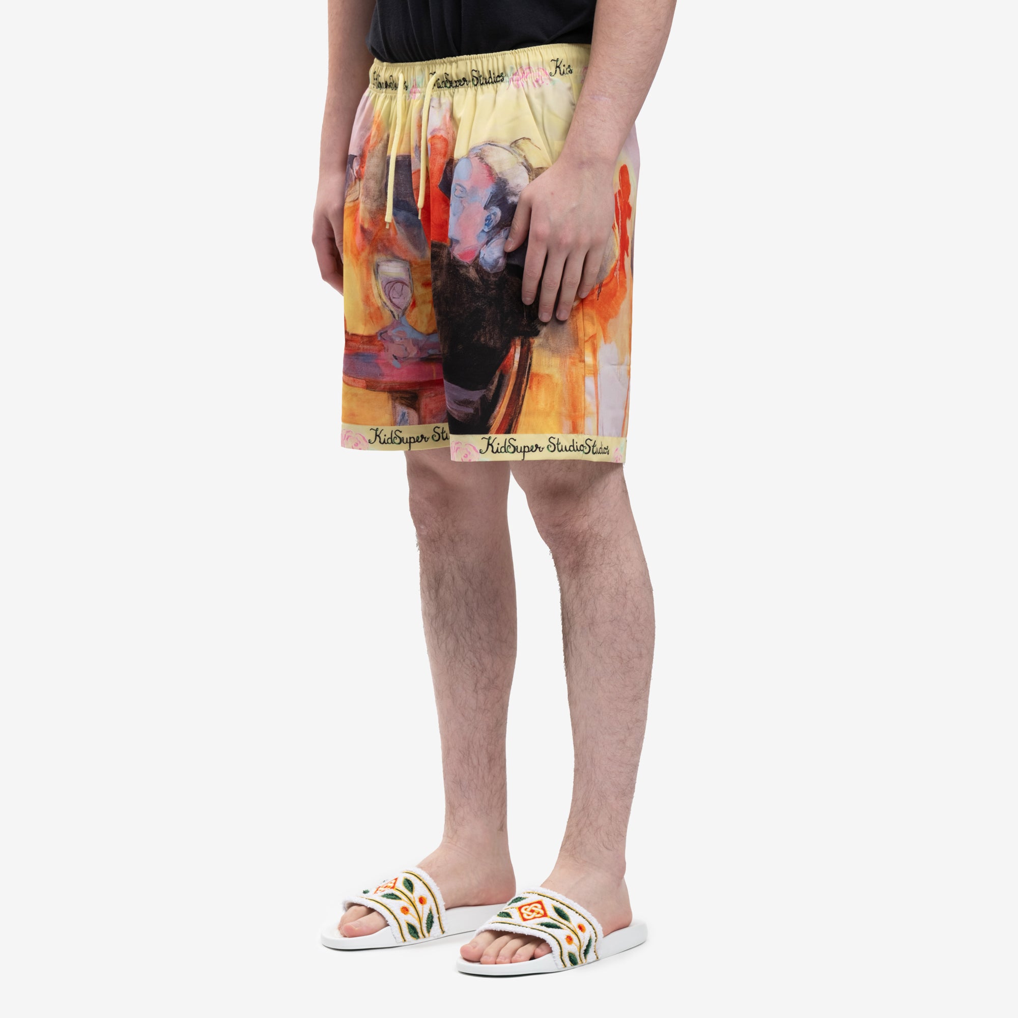 KidSuper Printed Shorts Yellow - 3