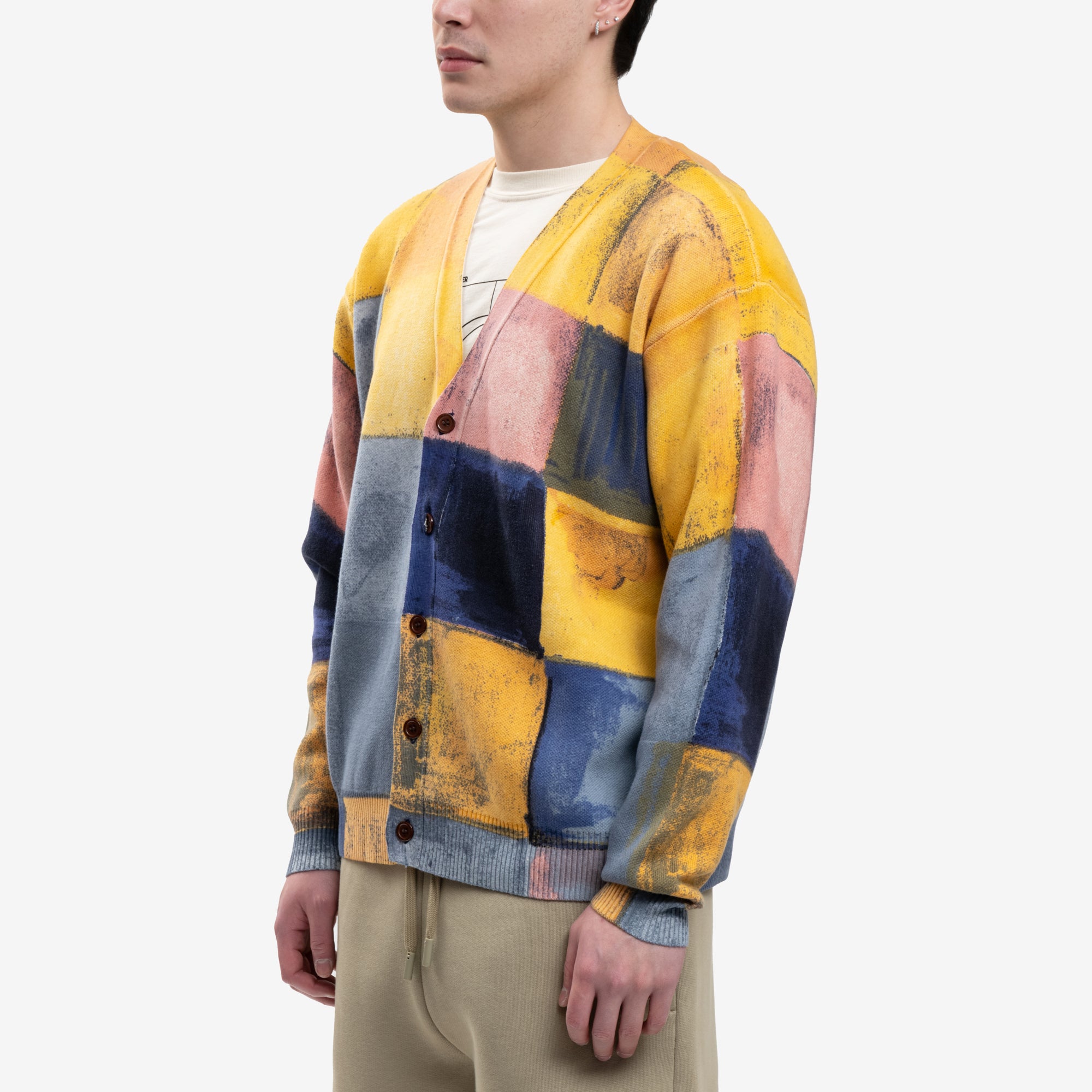 KidSuper Checkered Mohair Cardigan Multi - 3