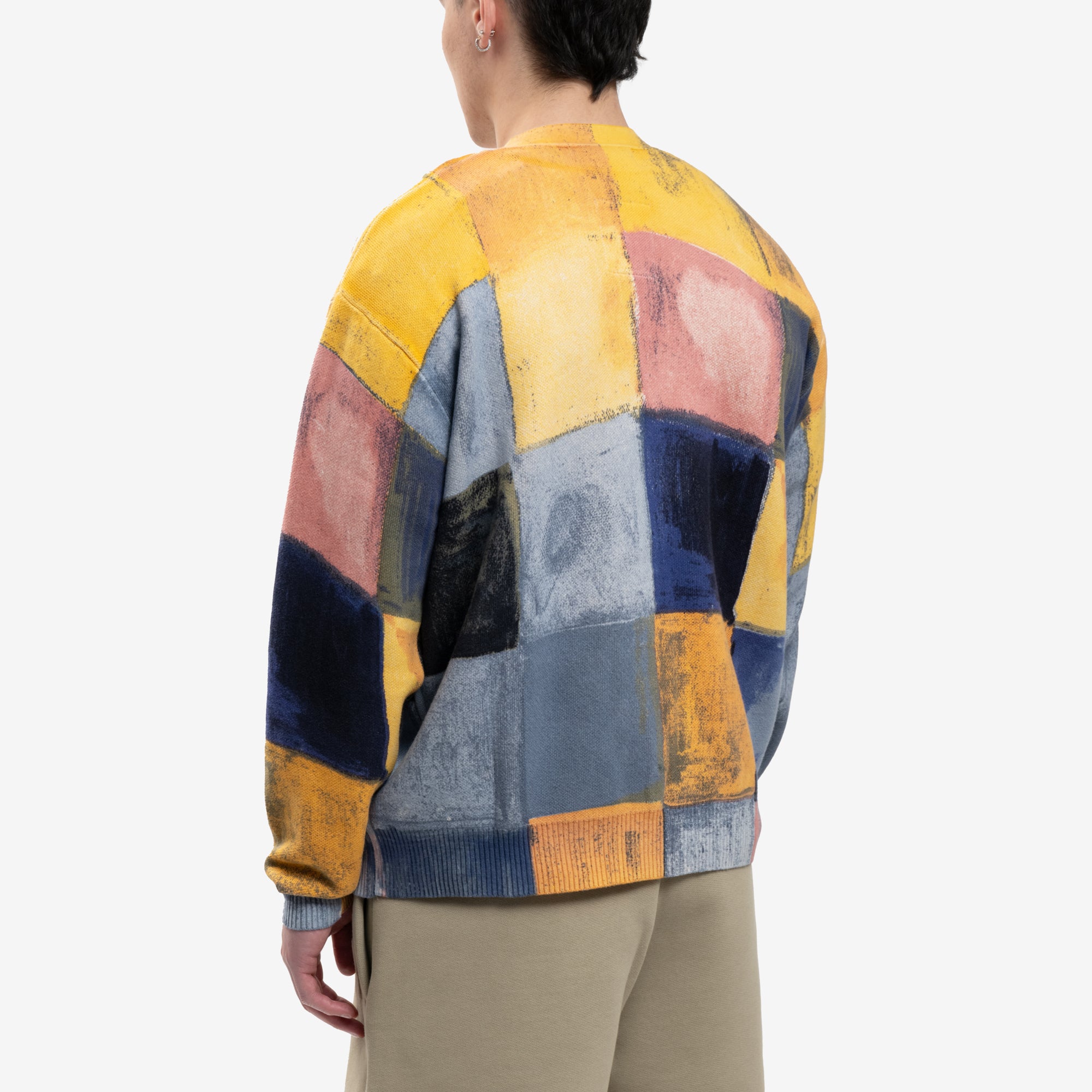 KidSuper Checkered Mohair Cardigan Multi - 4