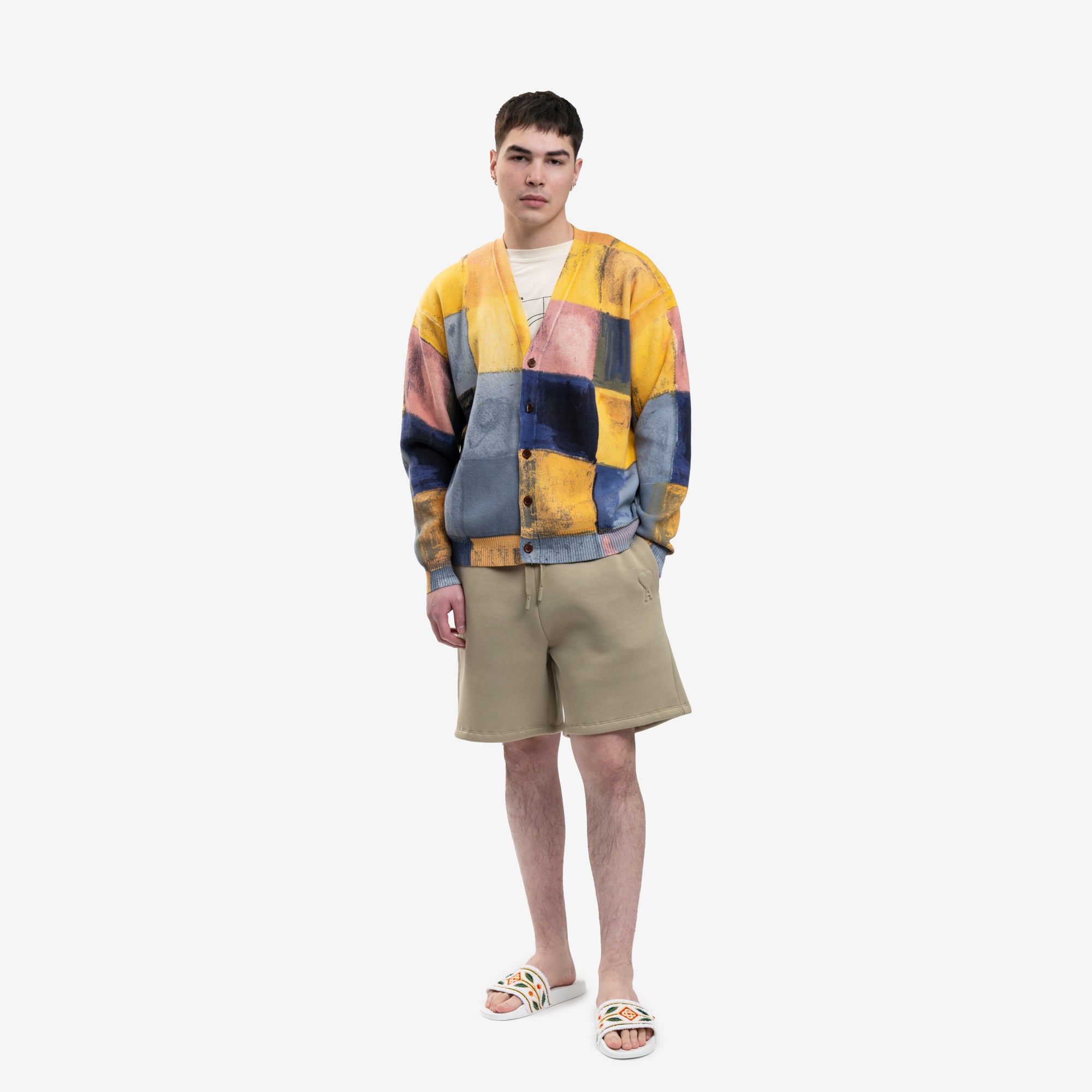 KidSuper Checkered Mohair Cardigan Multi - 2