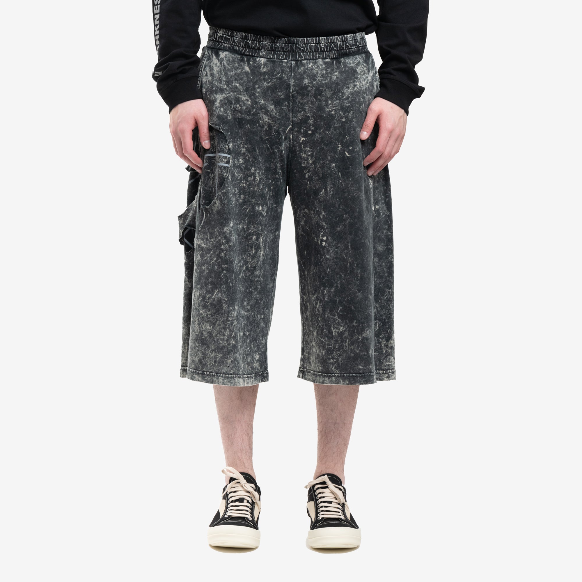 DIESEL Peel Oval Shorts Black - 1