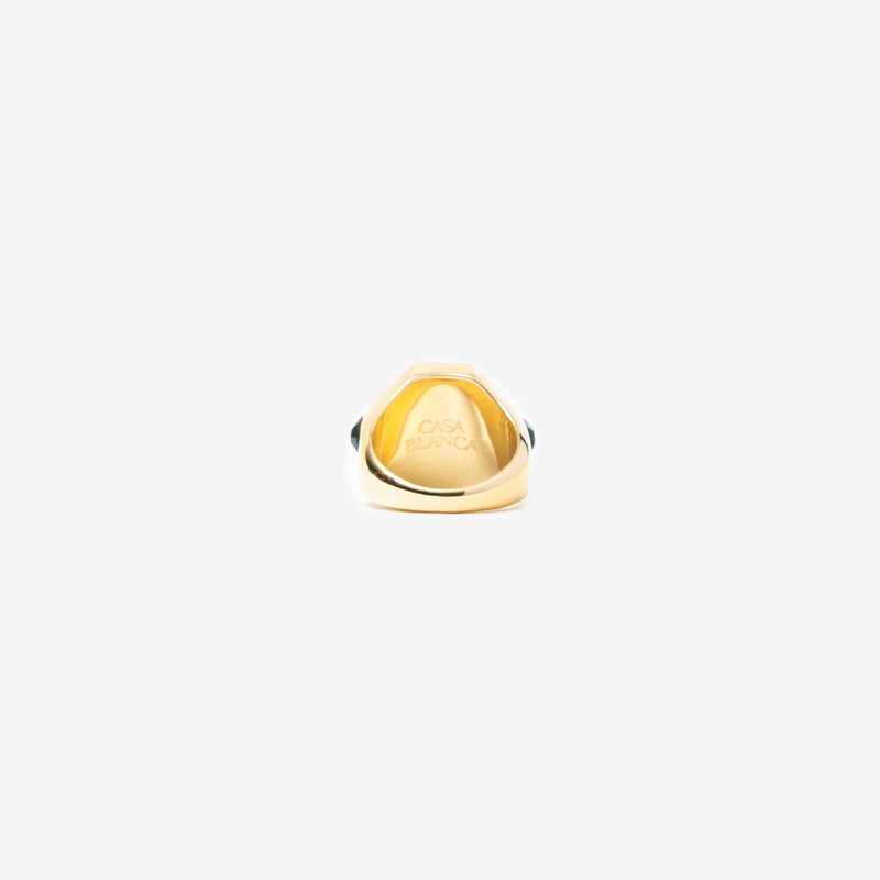 Gold Plated Monogram Ring
