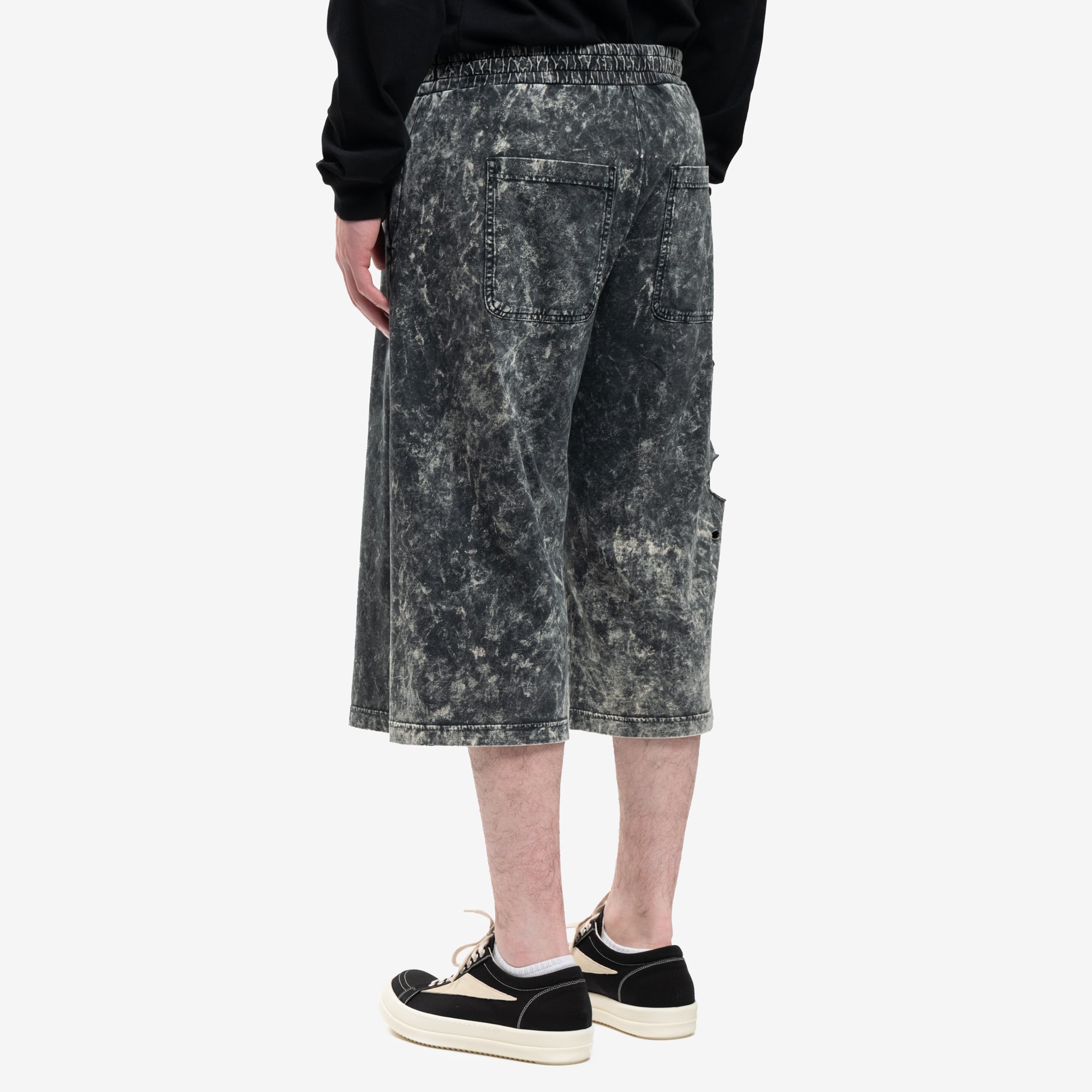 DIESEL Peel Oval Shorts Black - 4