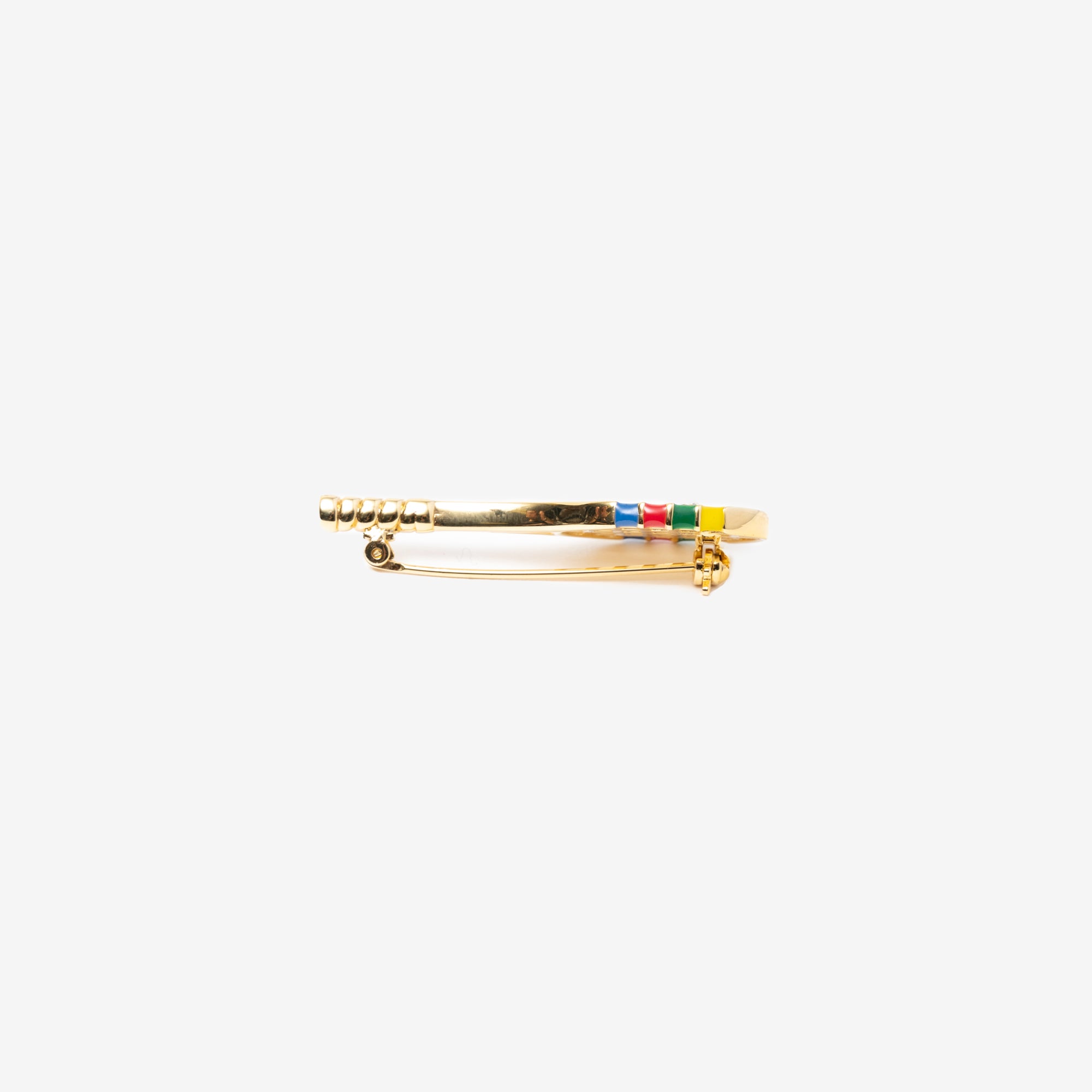 Casablanca Gold Plated Tennis Racket Brooch Gold - 3