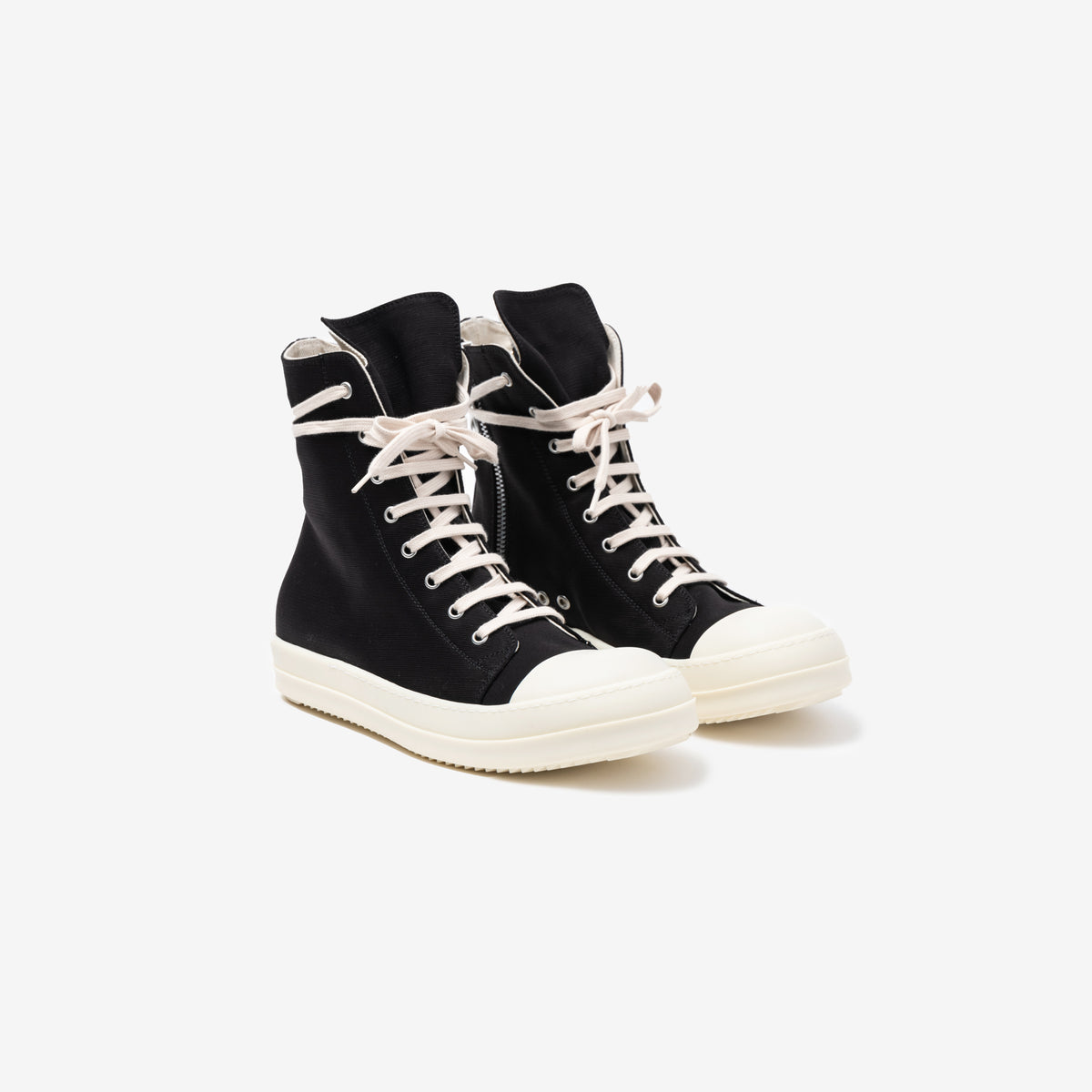 Rick Owens DRKSHDW ラモーンズ ハイカット キャンバス スニーカー 