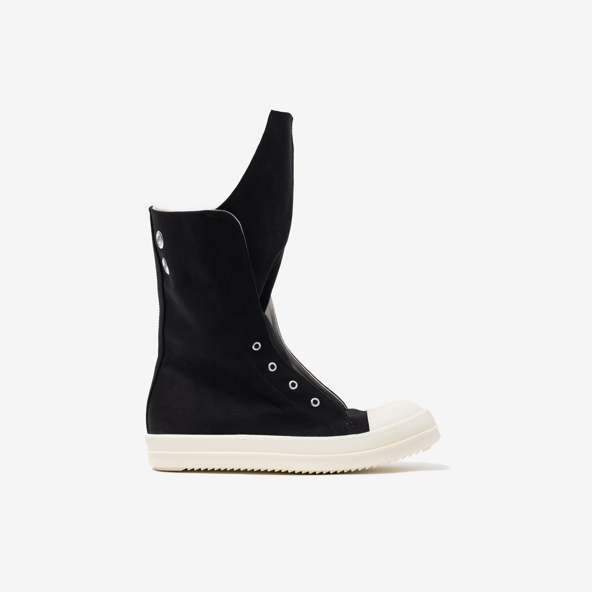 Rick Owens DRKSHDW Doeskin Boot Sneakers Black - 3