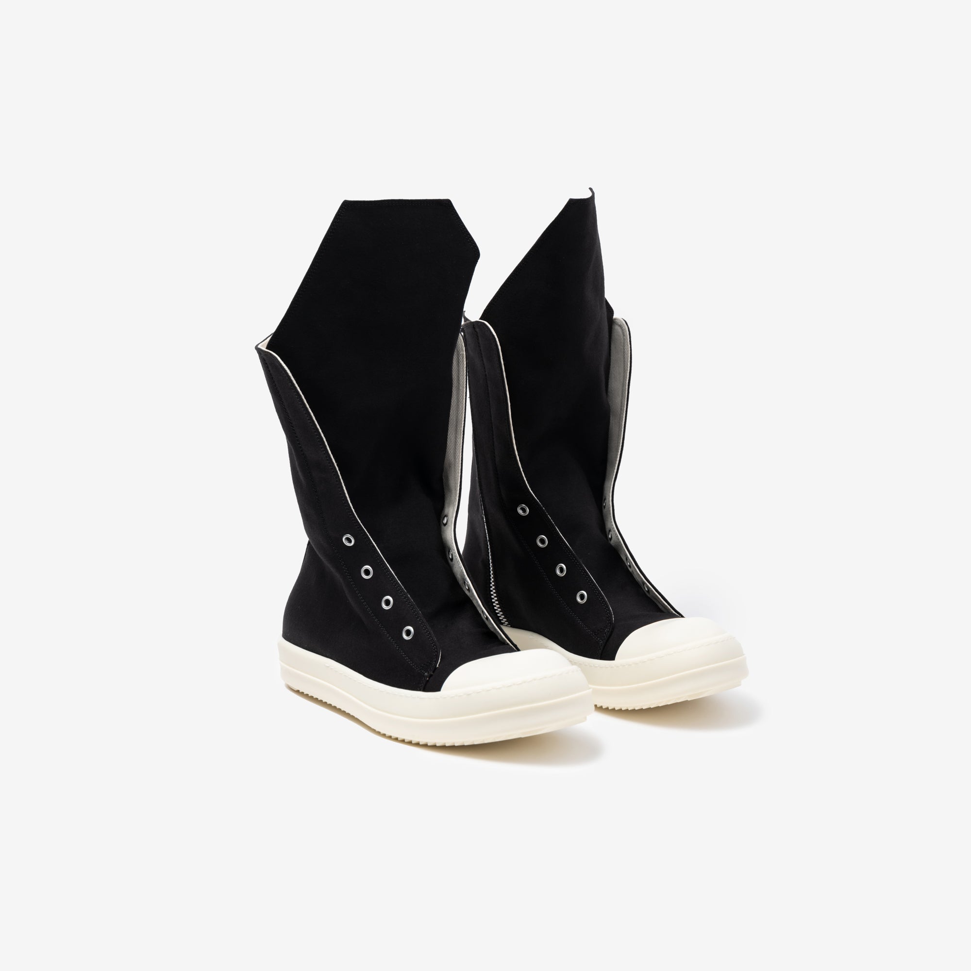 Rick Owens DRKSHDW Doeskin Boot Sneakers Black - 1