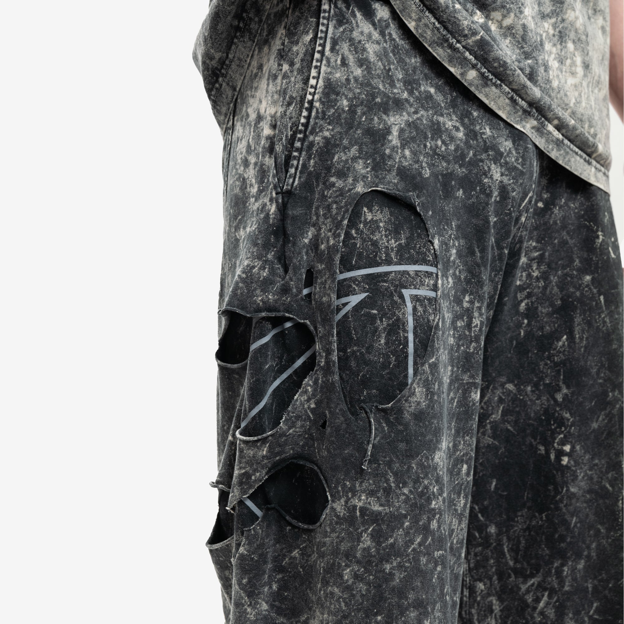 DIESEL Peel Oval Shorts Black - 5