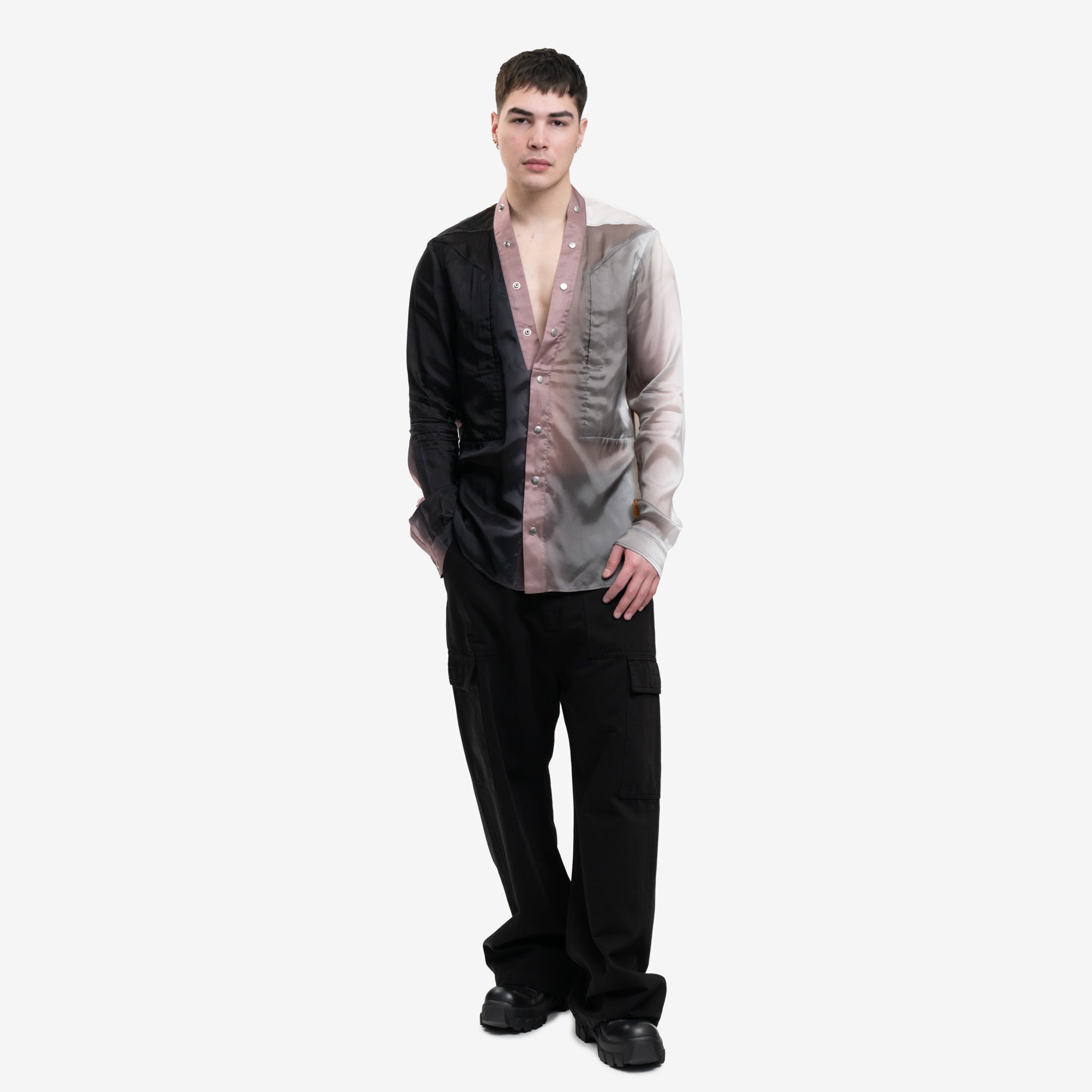 Rick Owens Larry Fogpocket Degrade Shirt Lido Degrade - 5