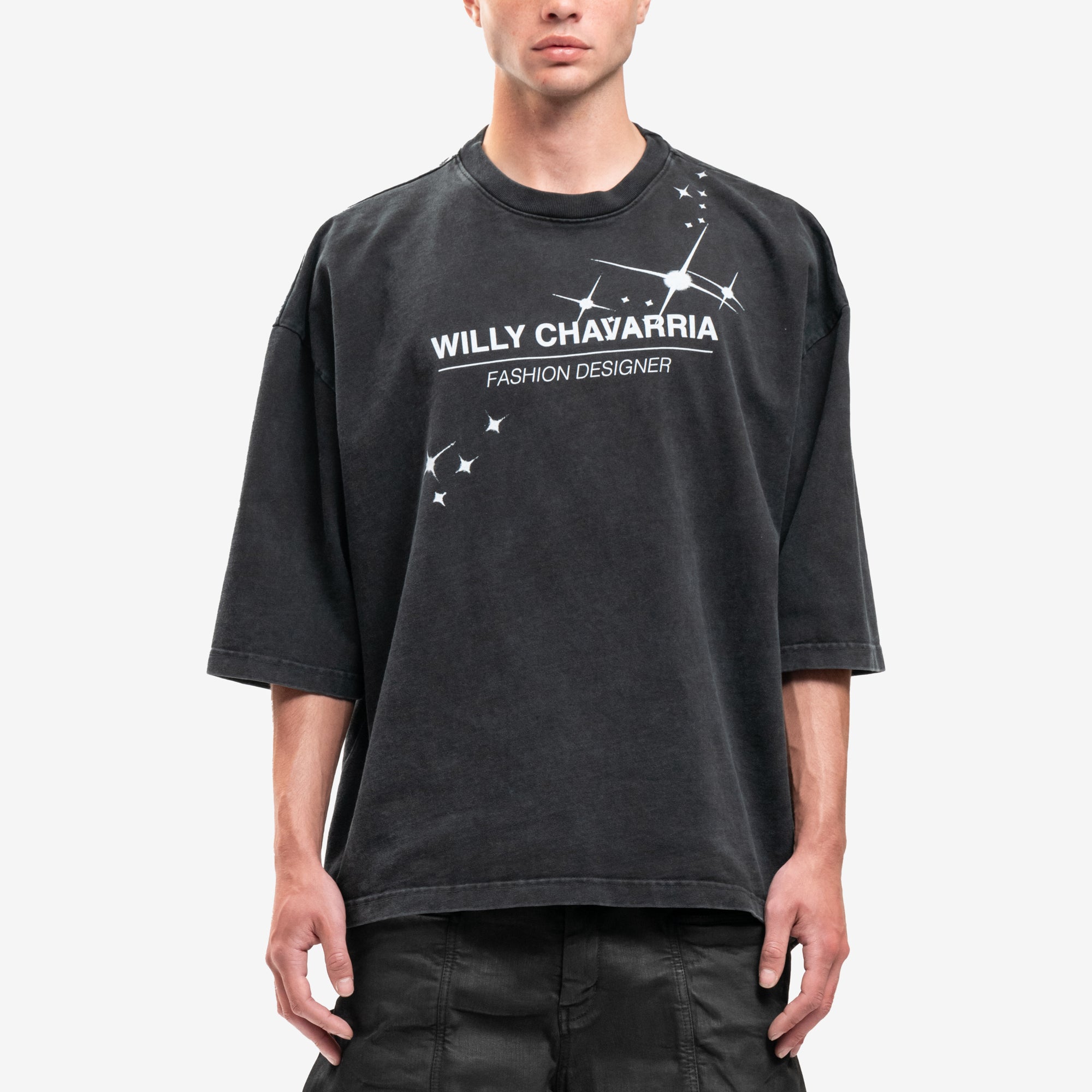Willy Chavarria Fashion Designer T-Shirt Black - 1