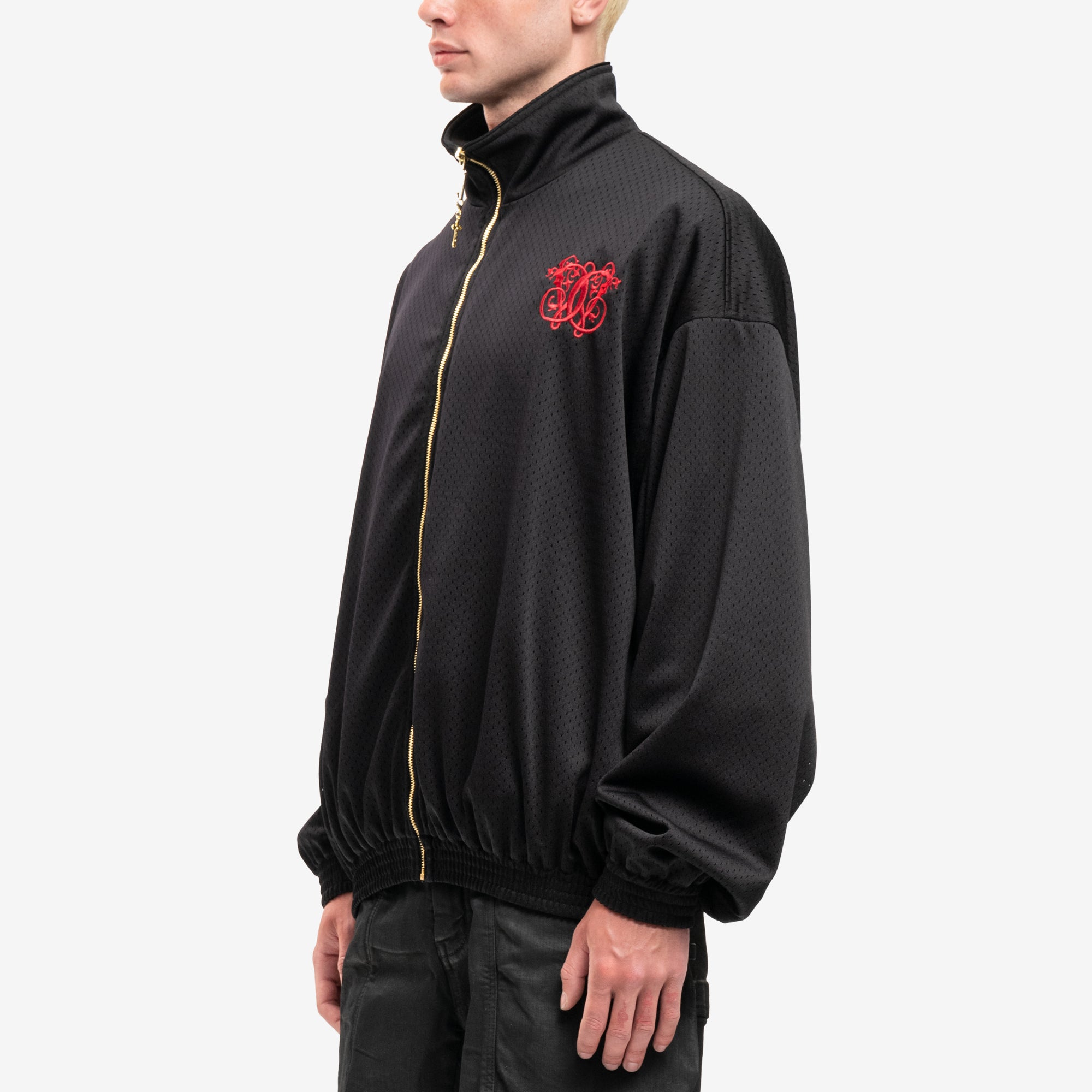 Willy Chavarria Topo Chico Mesh Jacket Black - 3