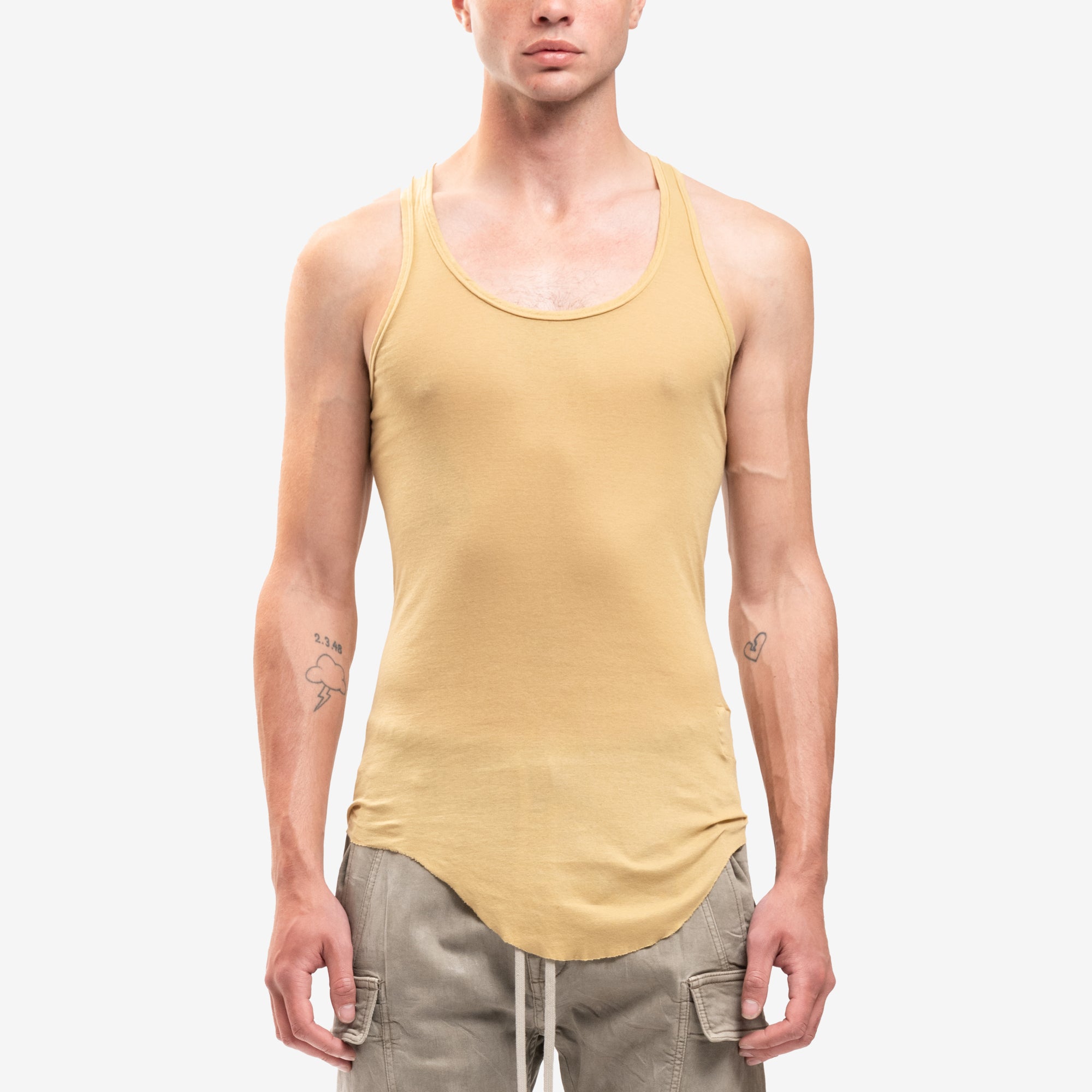 Rick Owens DRKSHDW DRK Tank Top Mustard - 1