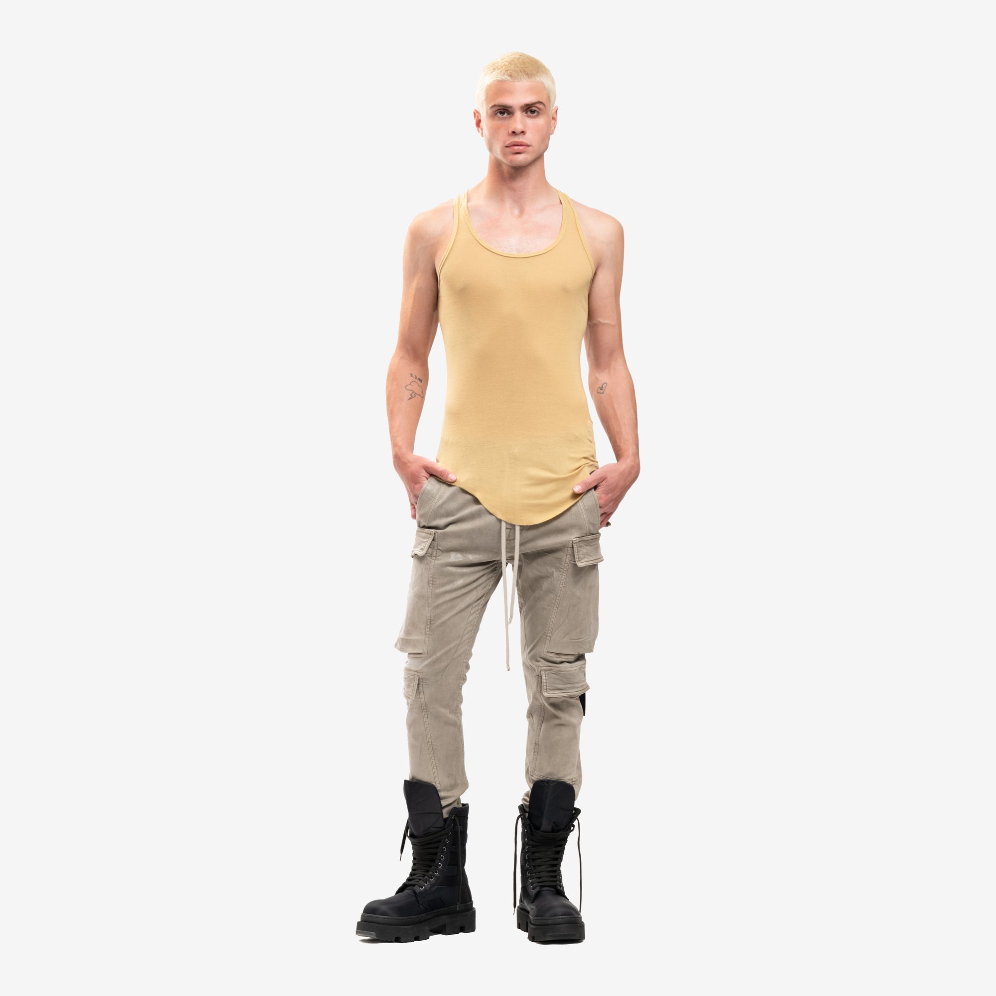 Rick Owens DRKSHDW DRK Tank Top Mustard - 2