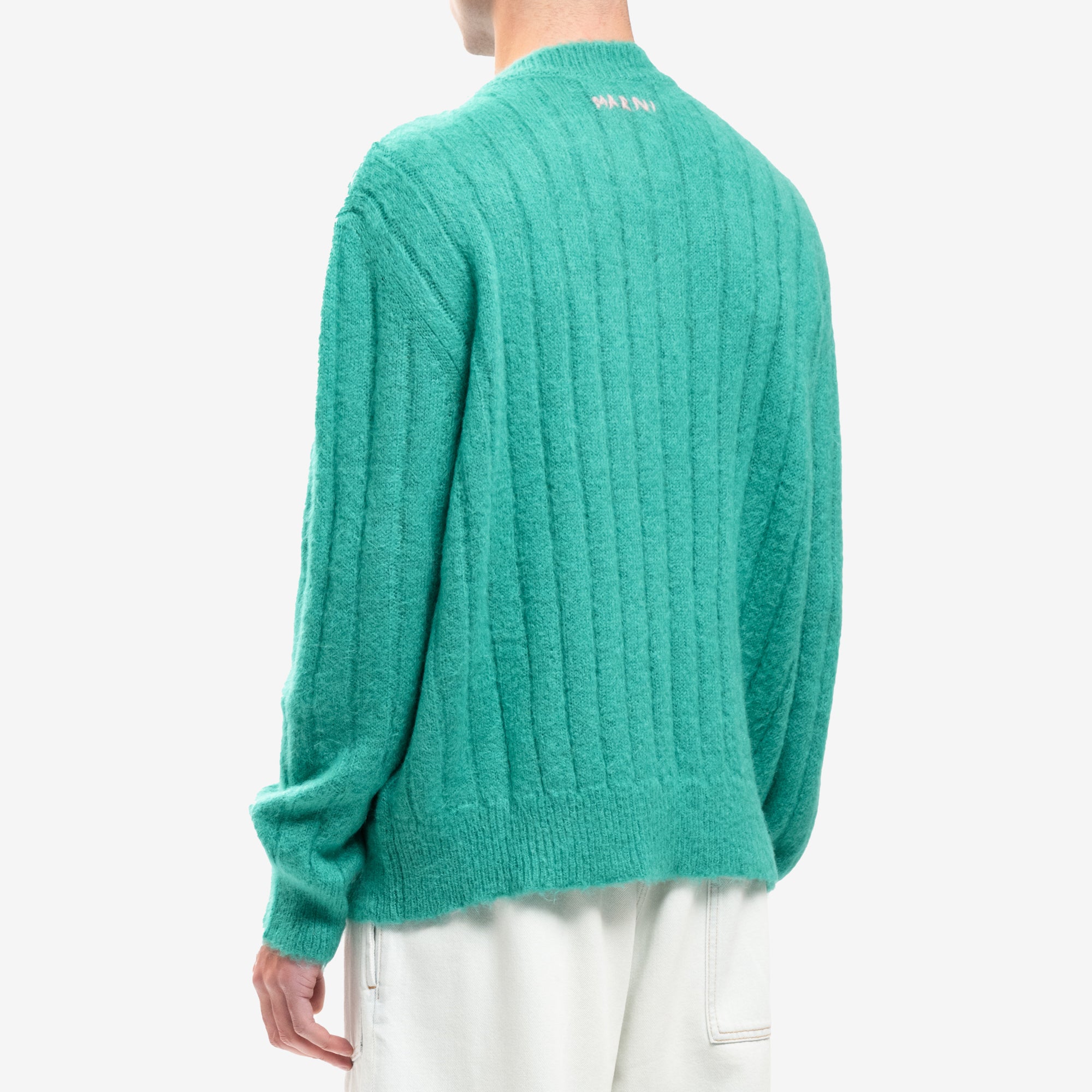 MARNI Fuzzy Wuzzy Sweater Sea Green - 4