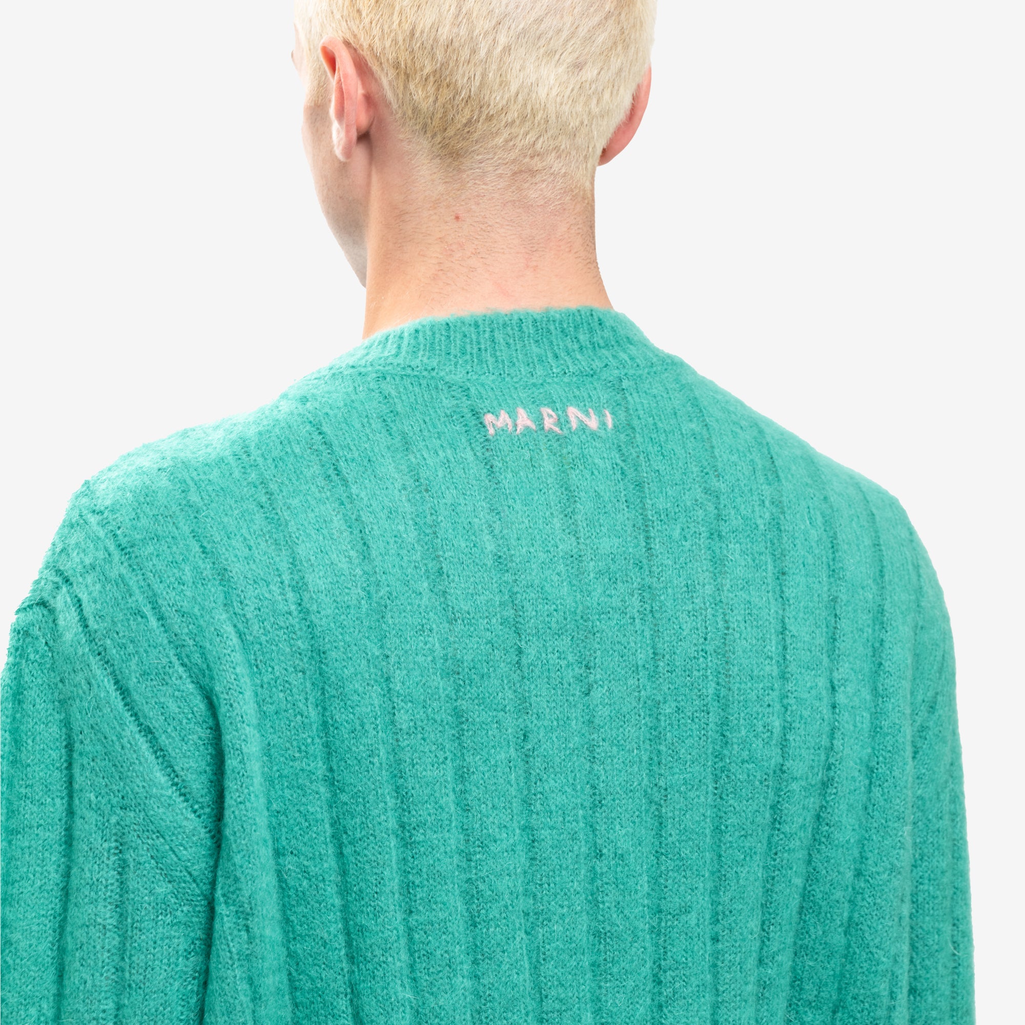 MARNI Fuzzy Wuzzy Sweater Sea Green - 5