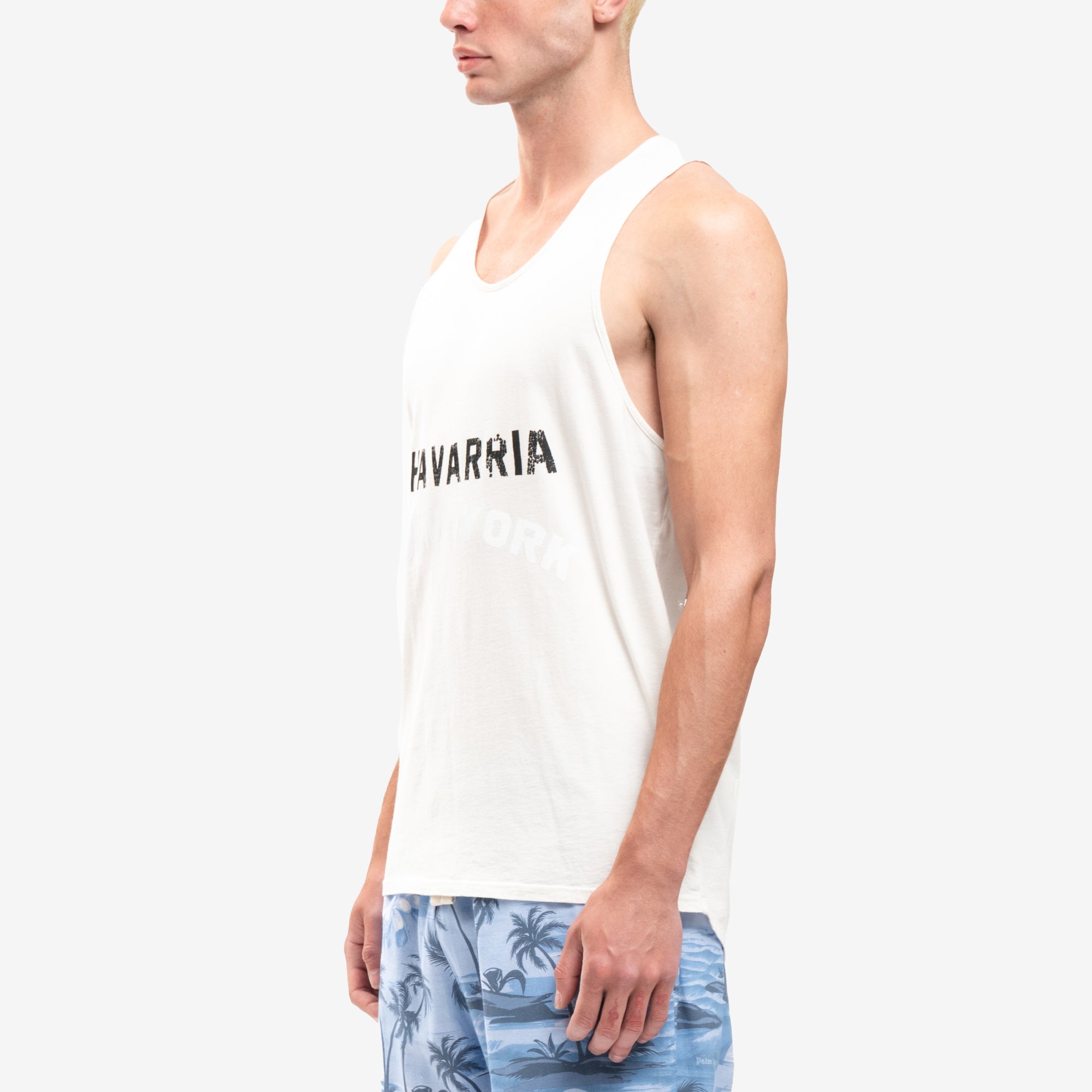 Willy Chavarria Graphic Tank Top White - 3