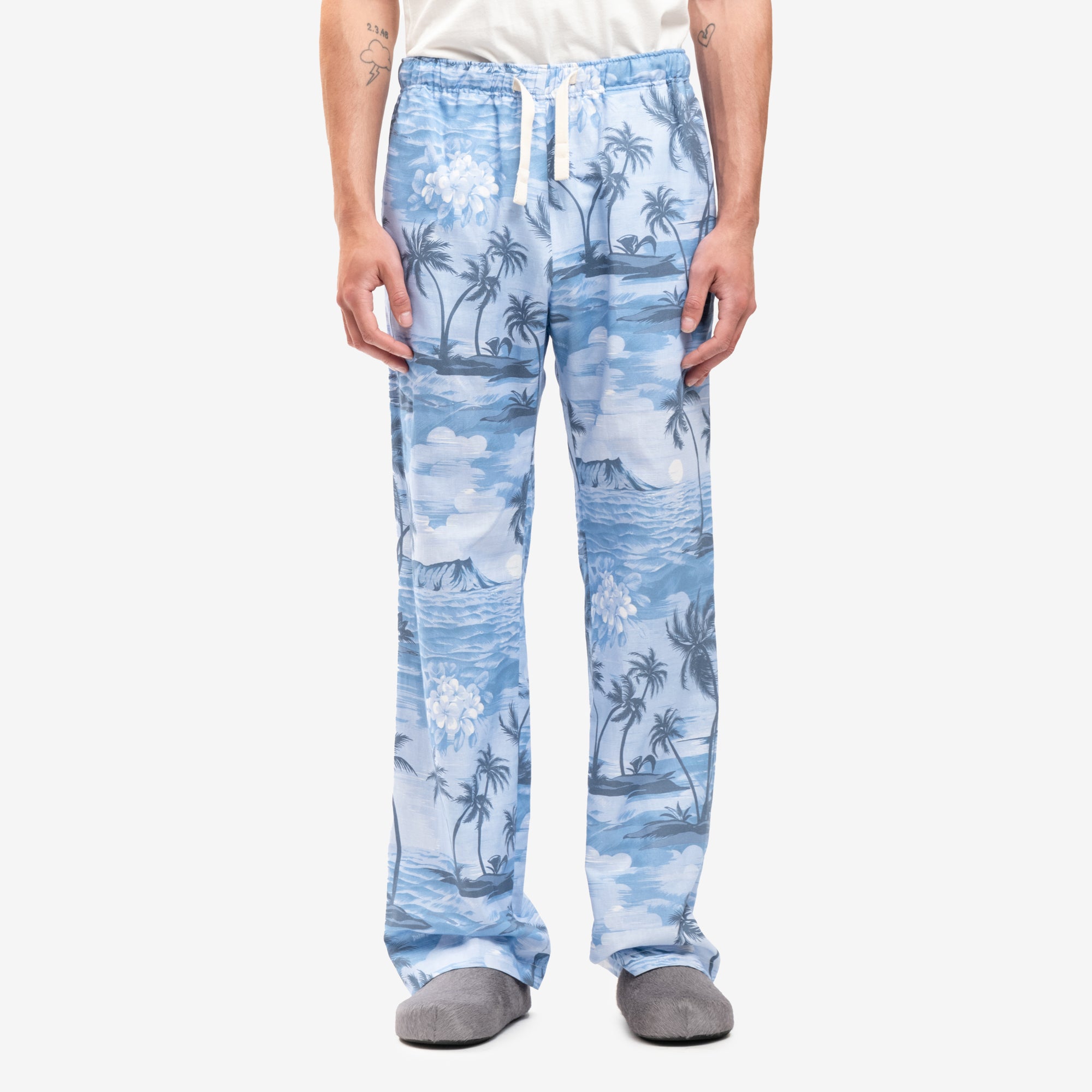 Palm Angels Sunset Loose Pants Indigo Blue - 1