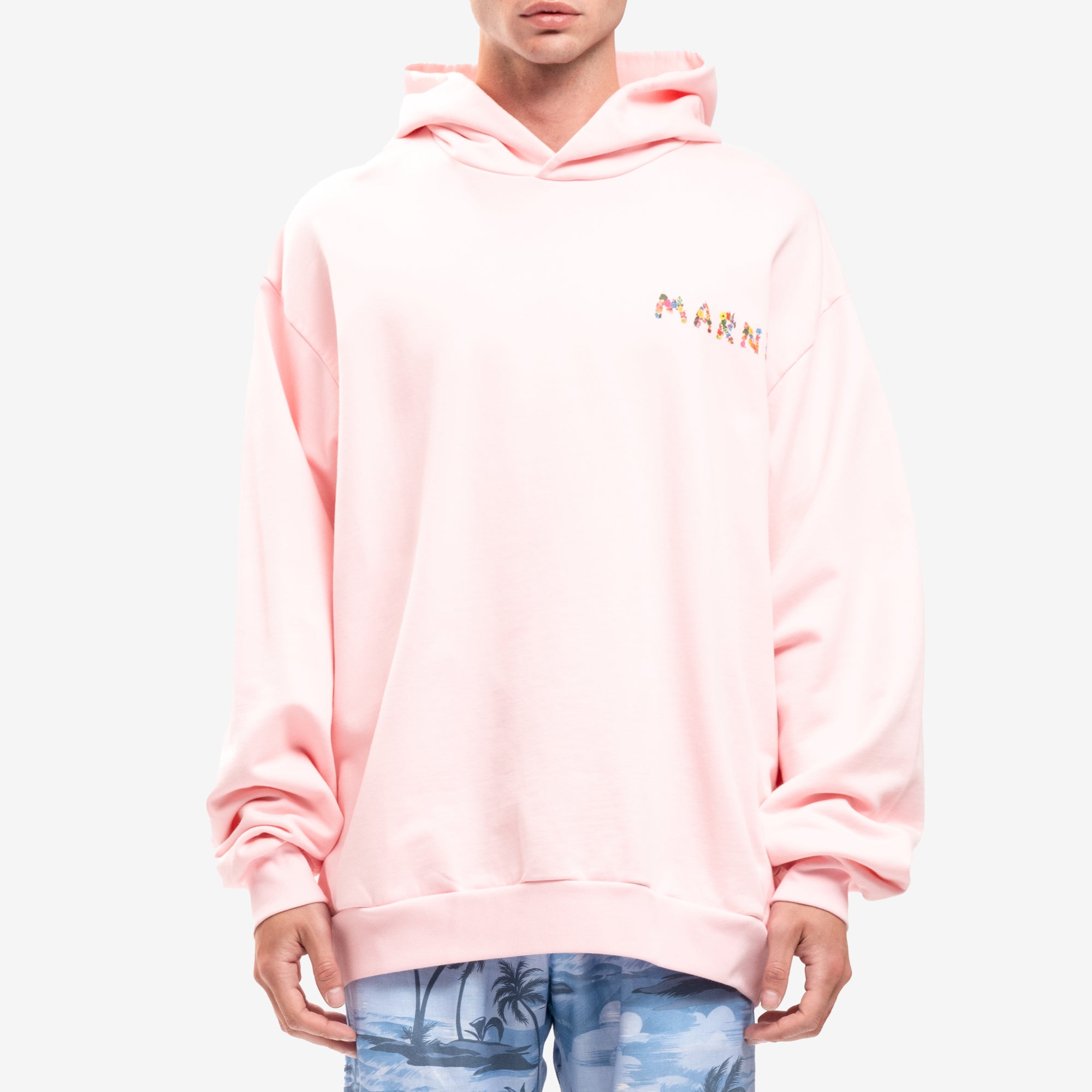 MARNI Collage Bouquet Hoody Magnolia - 1