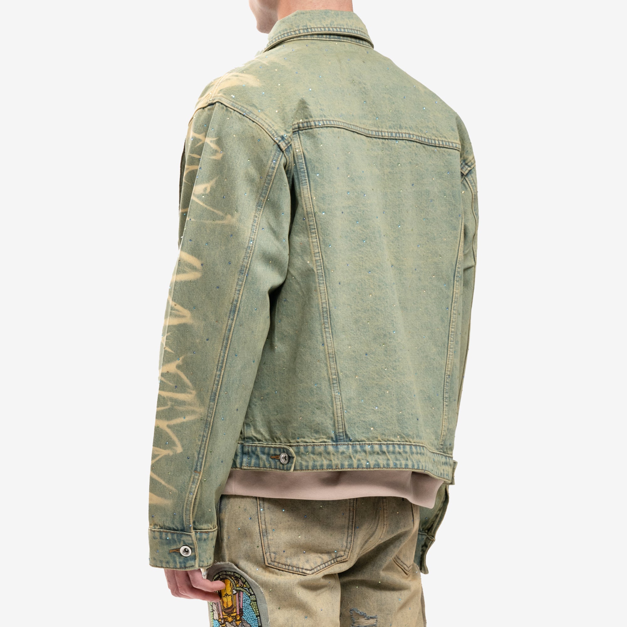 Who Decides War Unfurled Denim Jacket Blue - 4