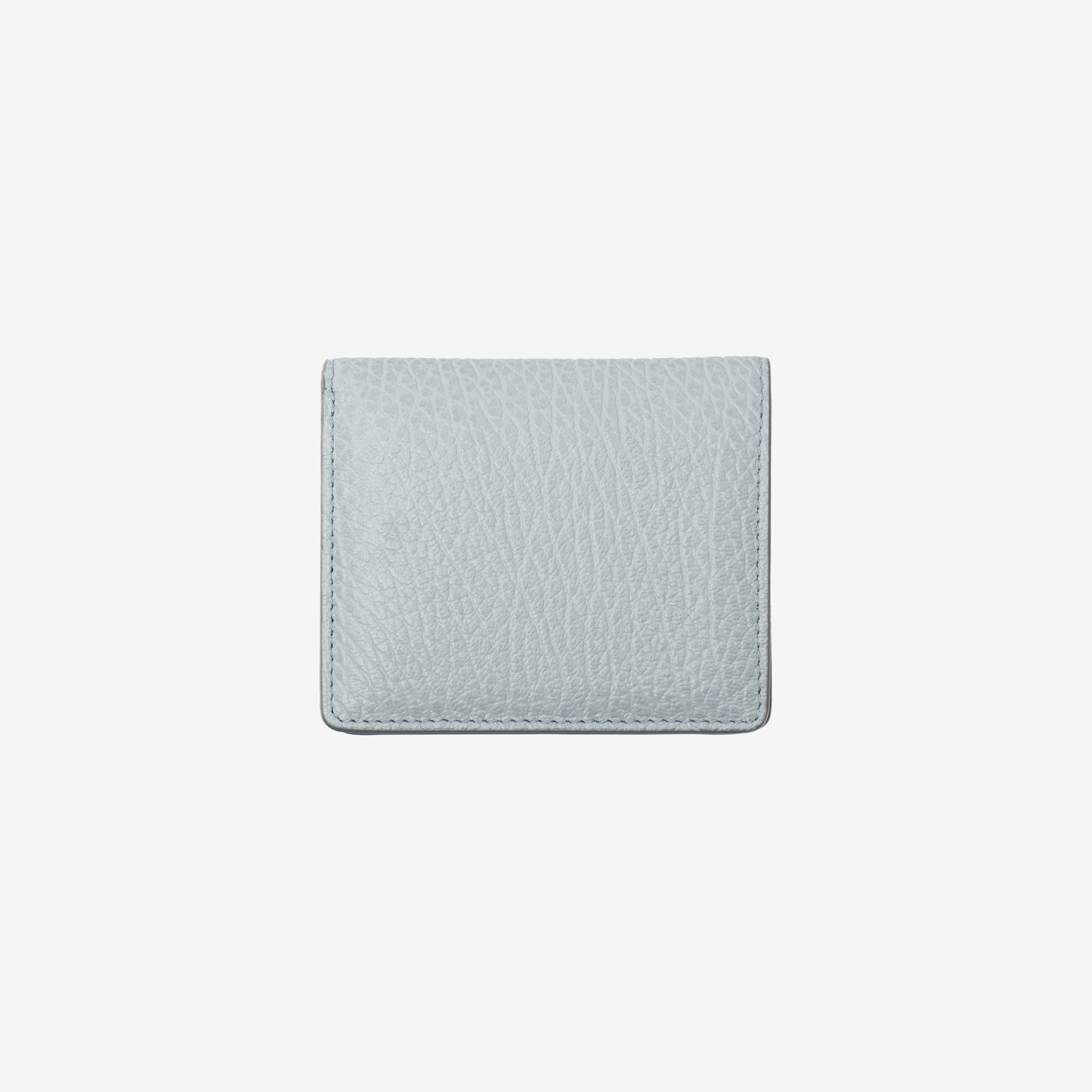Maison Margiela Unisex Grainy Leather Clip Wallet in Mist