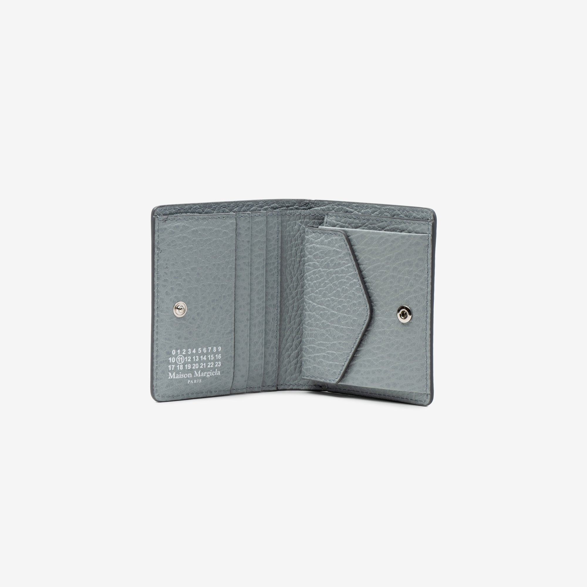 Maison Margiela Grainy Leather Clip Wallet Mist - 2
