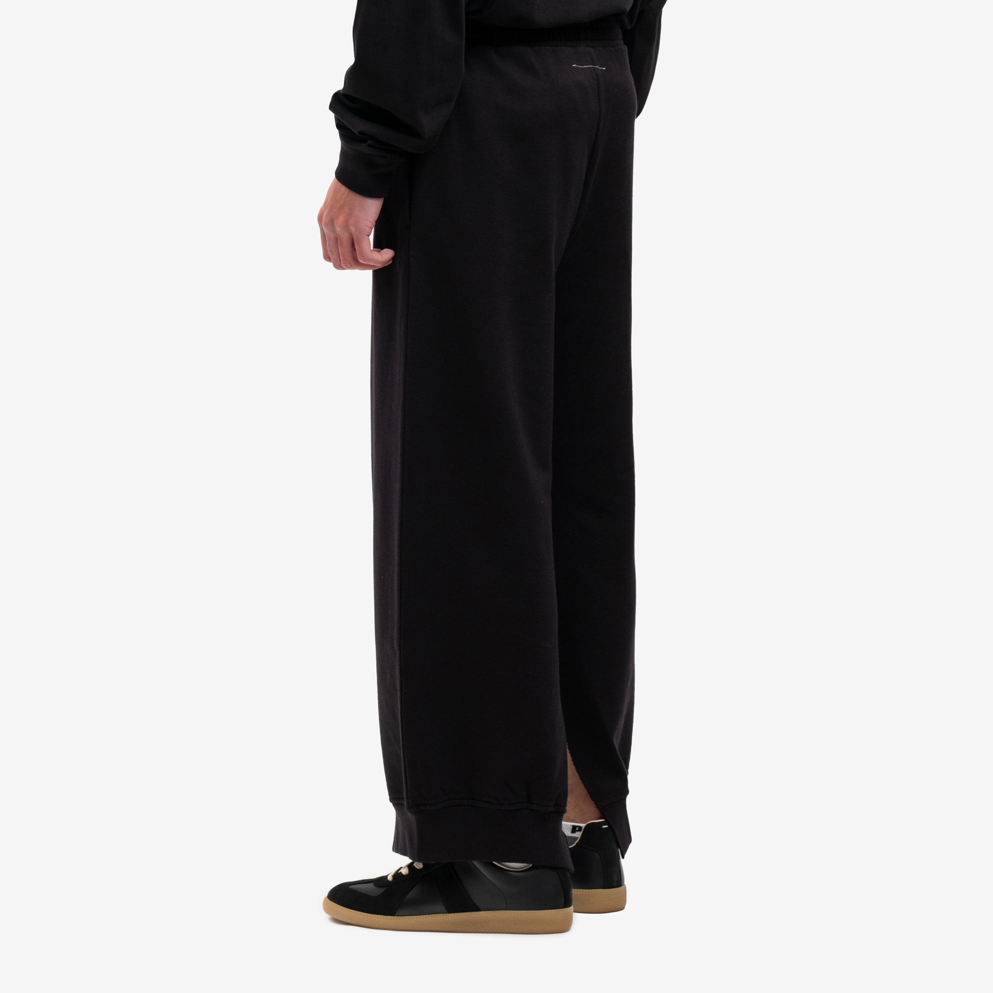 MM6 Inner Slit Sweatpants Black - 4