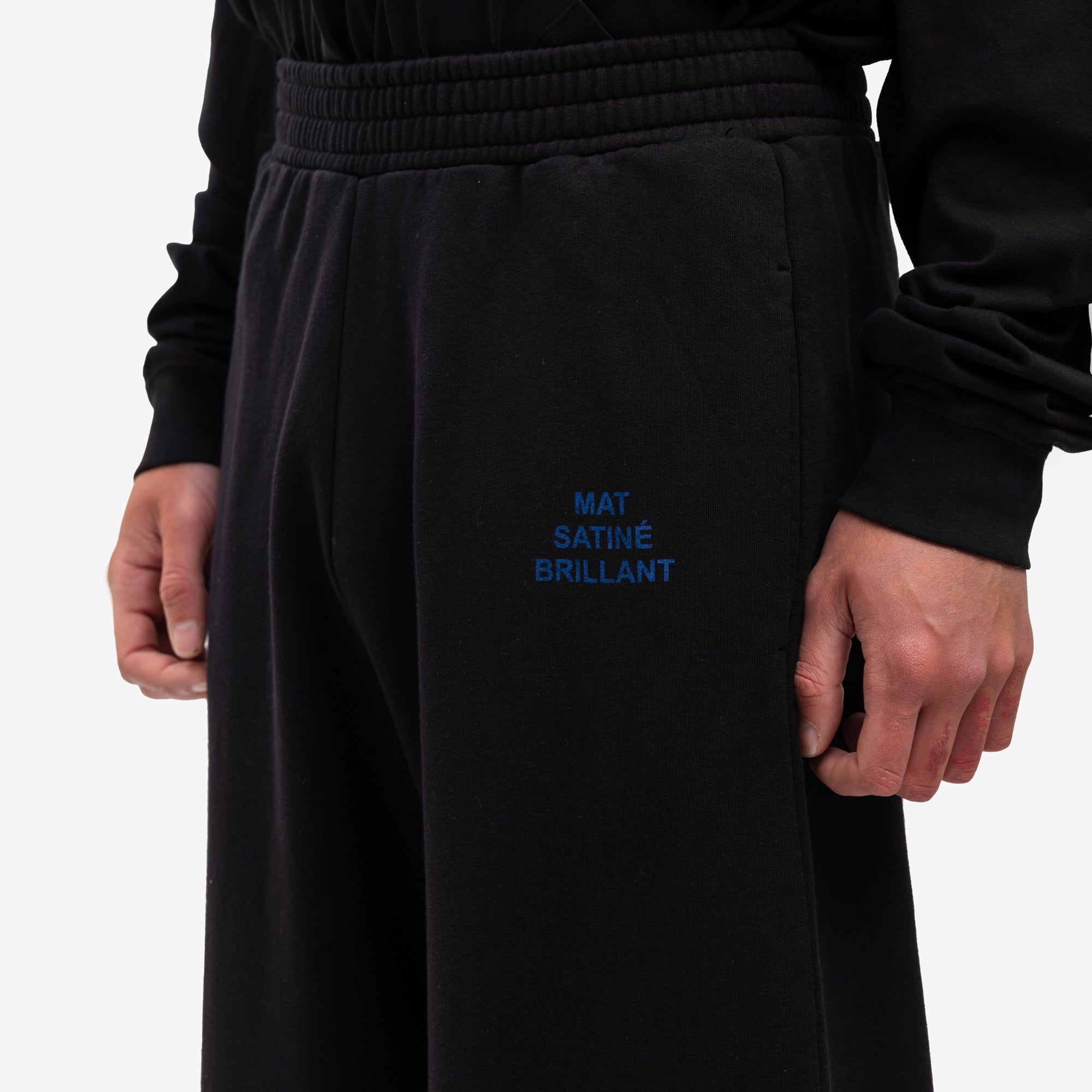 MM6 Inner Slit Sweatpants Black - 5
