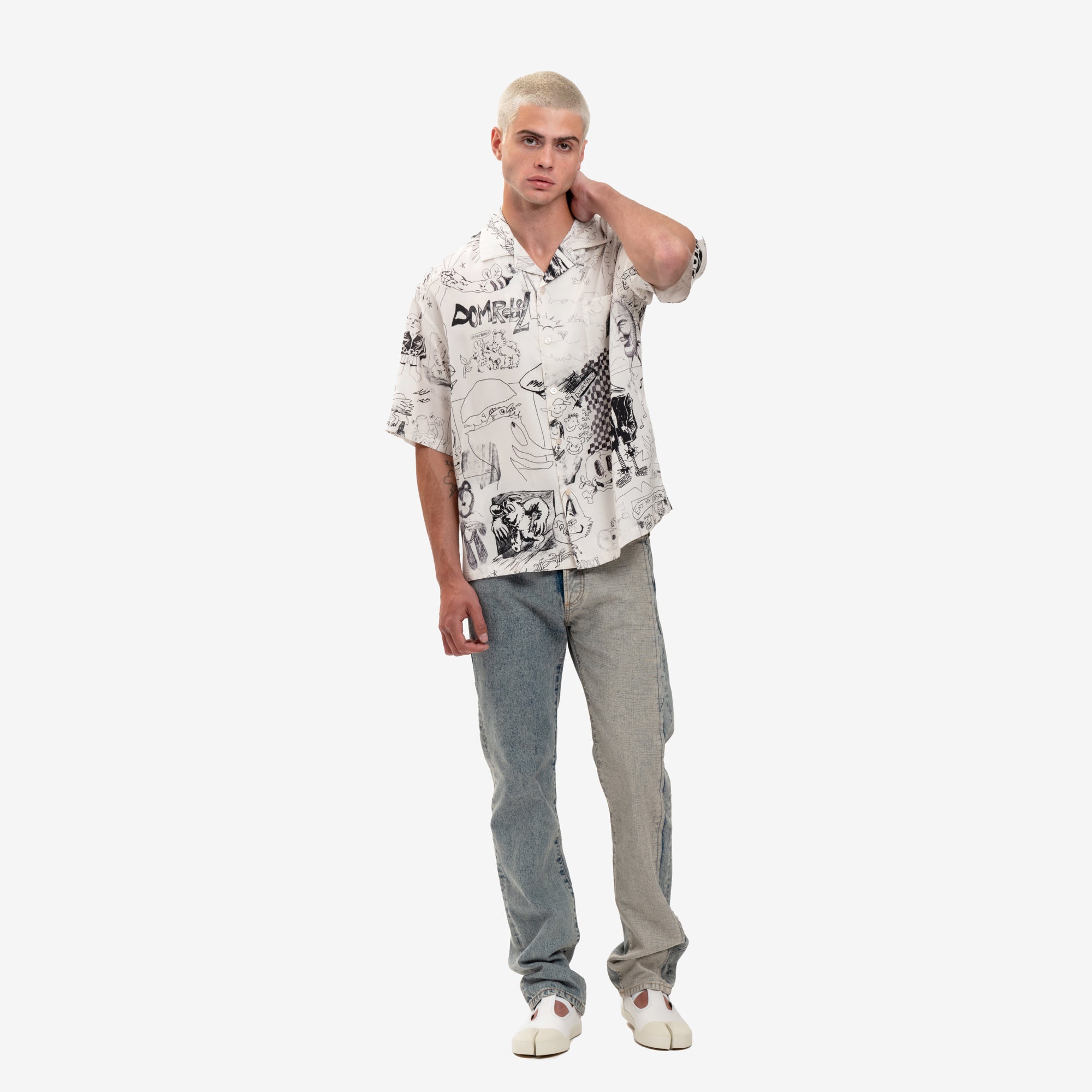 Dom Rebel Silly Collar Shirt Dust - 2