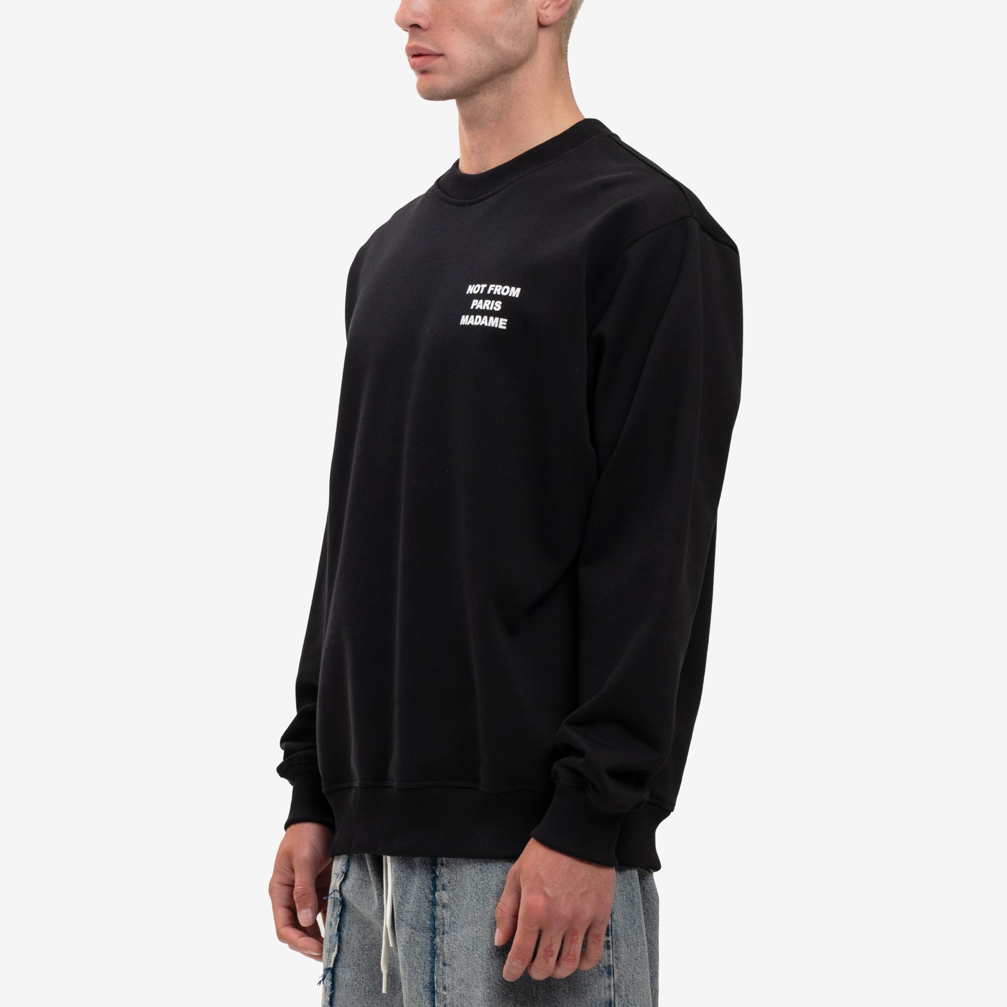 Drôle de Monsieur Le Sweatshirt Slogan Black - 3