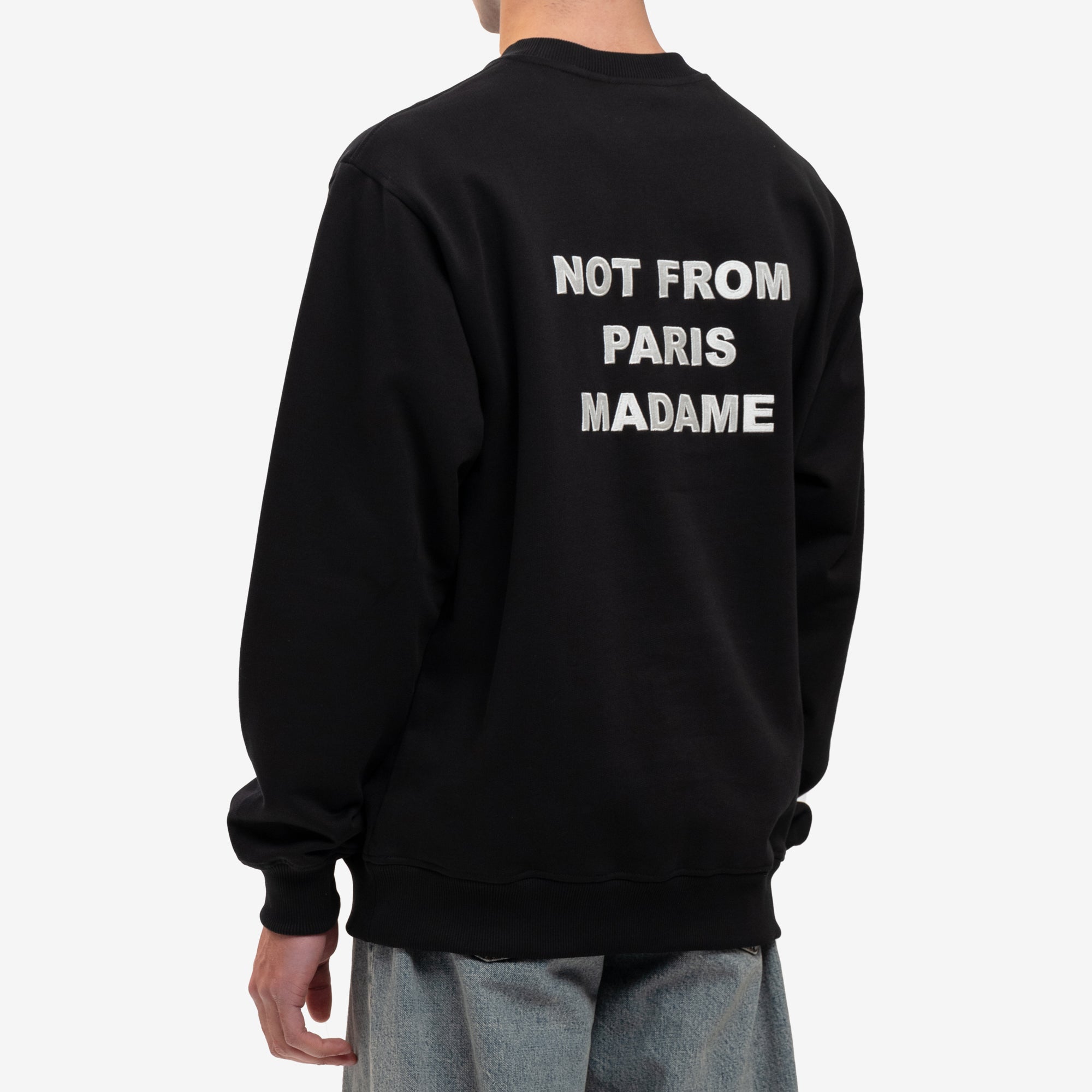 Drôle de Monsieur Le Sweatshirt Slogan Black - 4