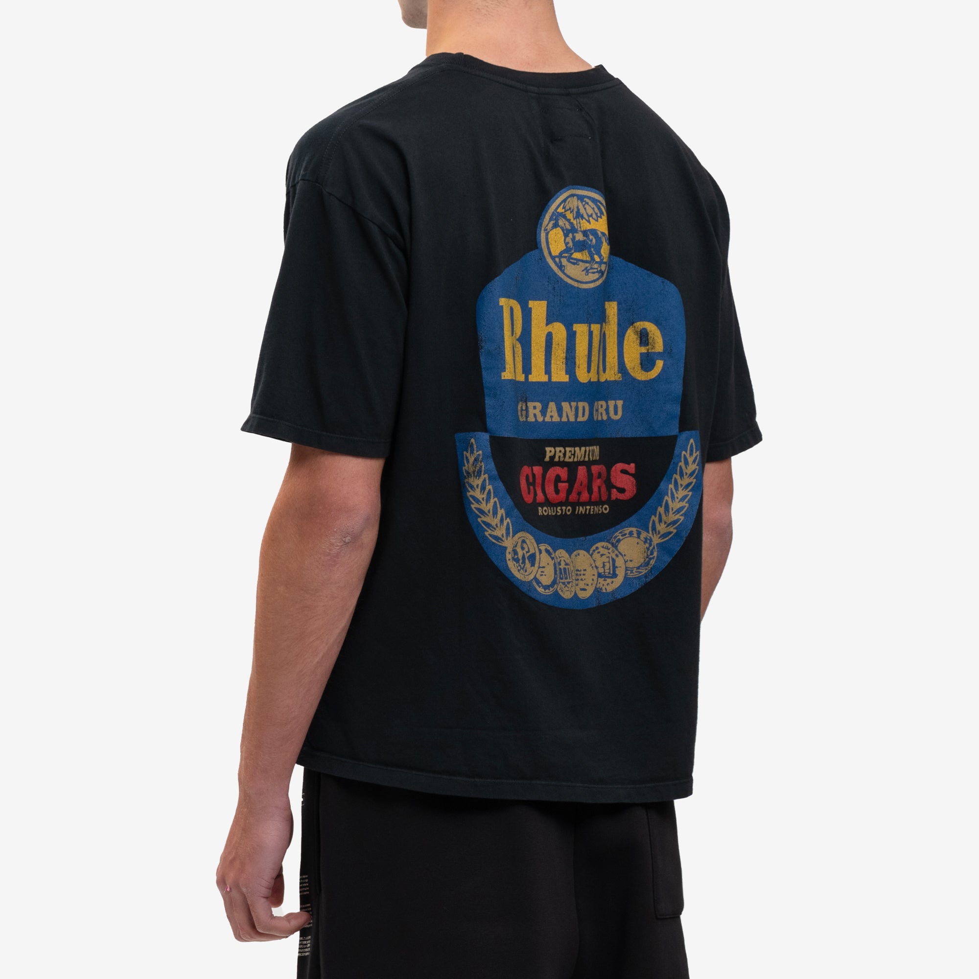 Rhude Grand Cru Vintage T-Shirt Vintage Black - 4