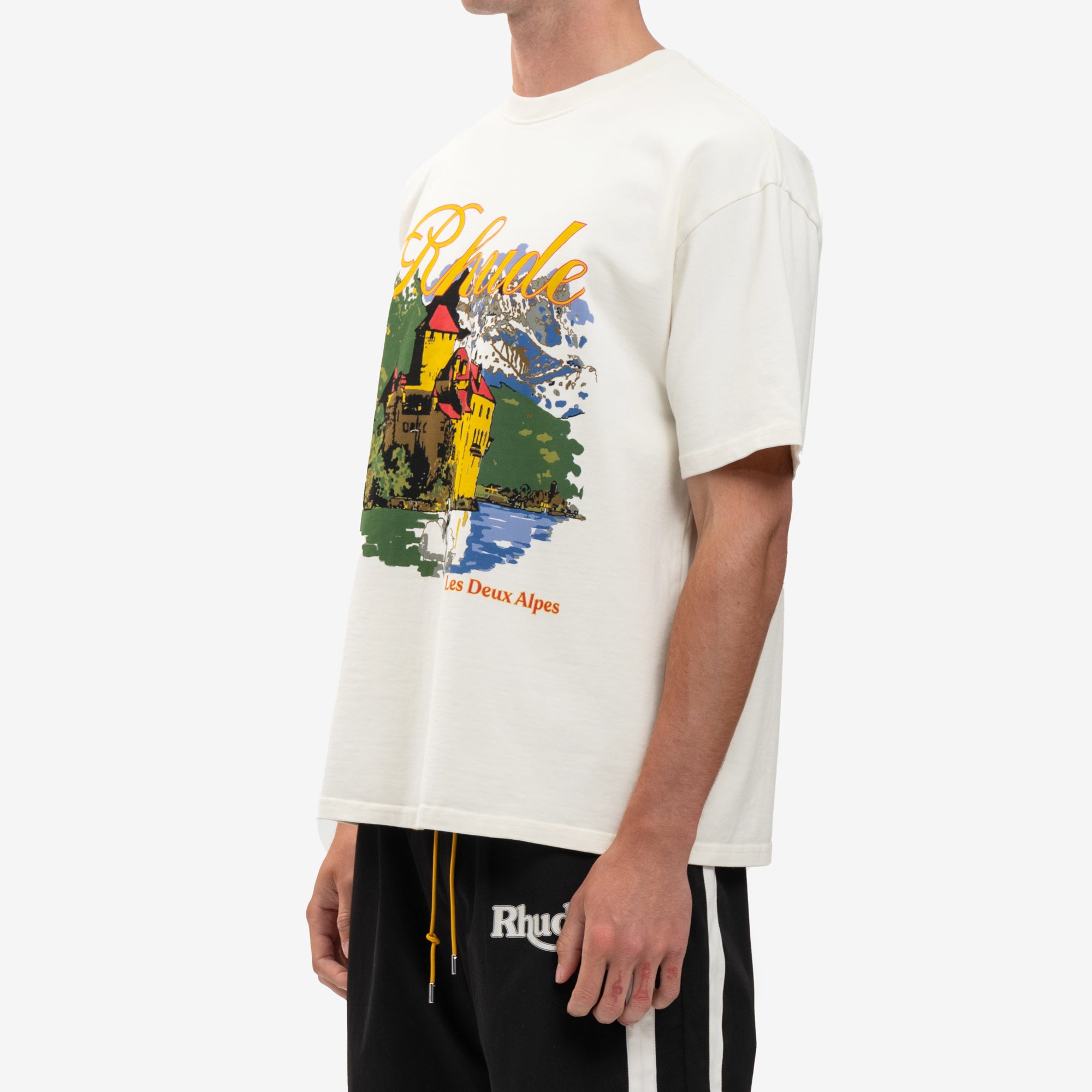 Rhude Chateau Alpes Vintage T-Shirt Vintage White - 3