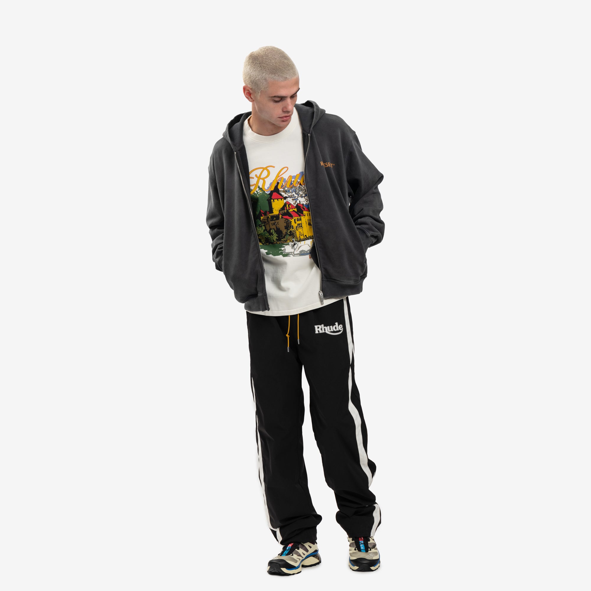 Rhude Chateau Alpes Vintage T-Shirt Vintage White - 2