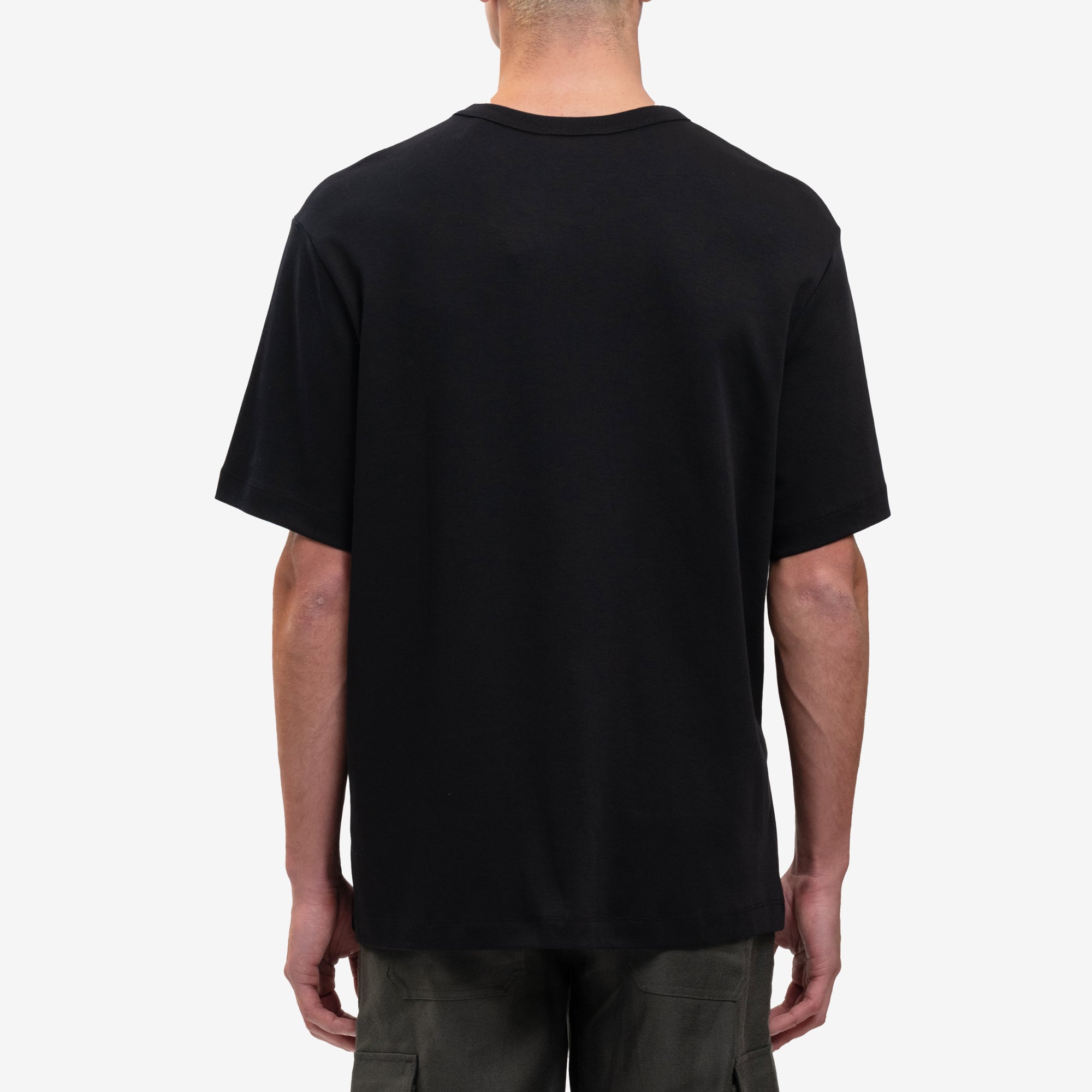 Helmut Lang Tonal Logo Heavy Cotton Tee Black - 4