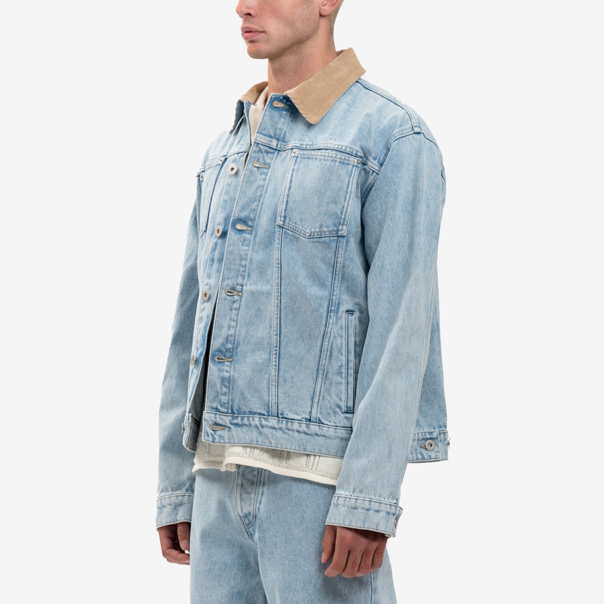 Drôle de Monsieur La Veste Jean Delavee Light Blue - 3