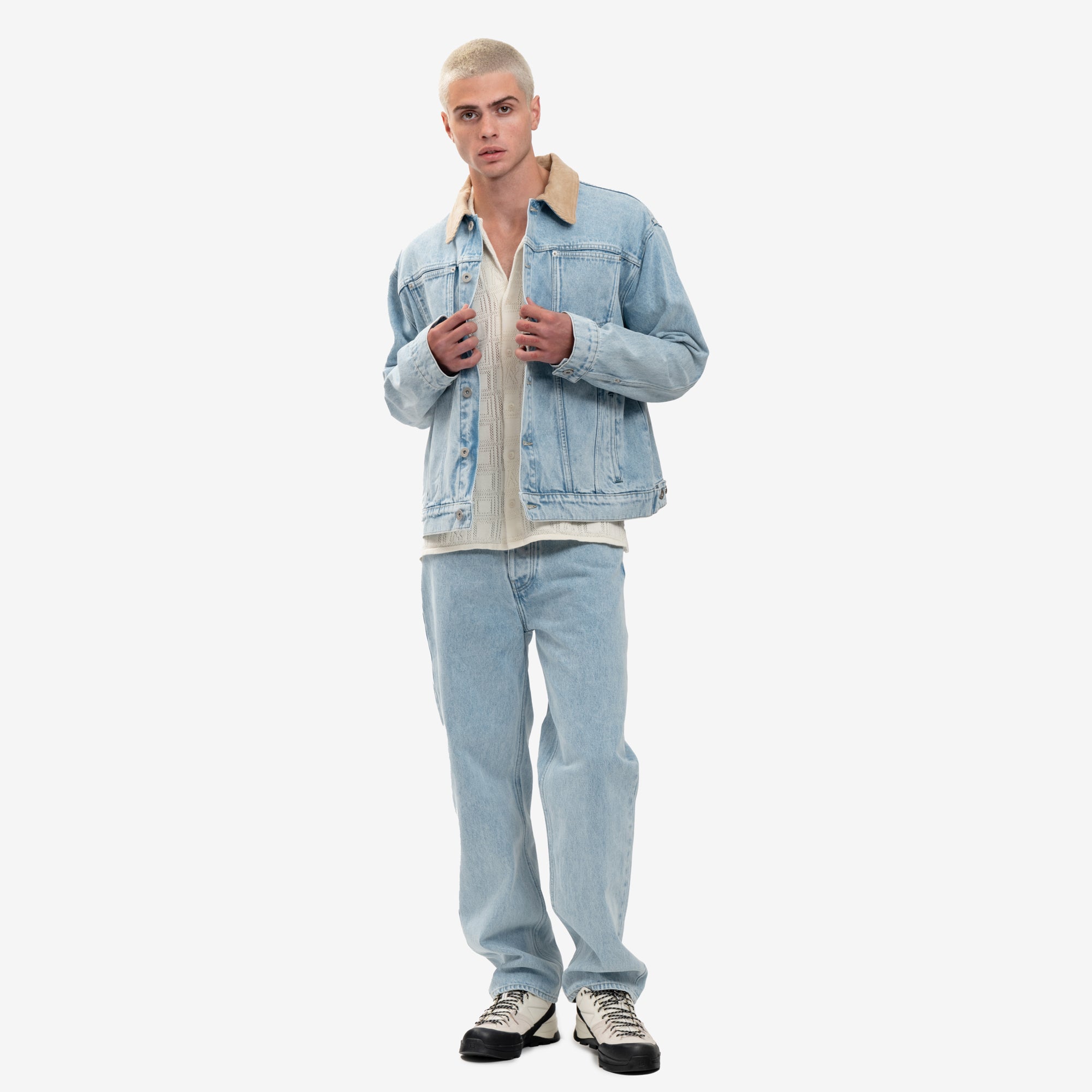 Drôle de Monsieur La Veste Jean Delavee Light Blue - 6