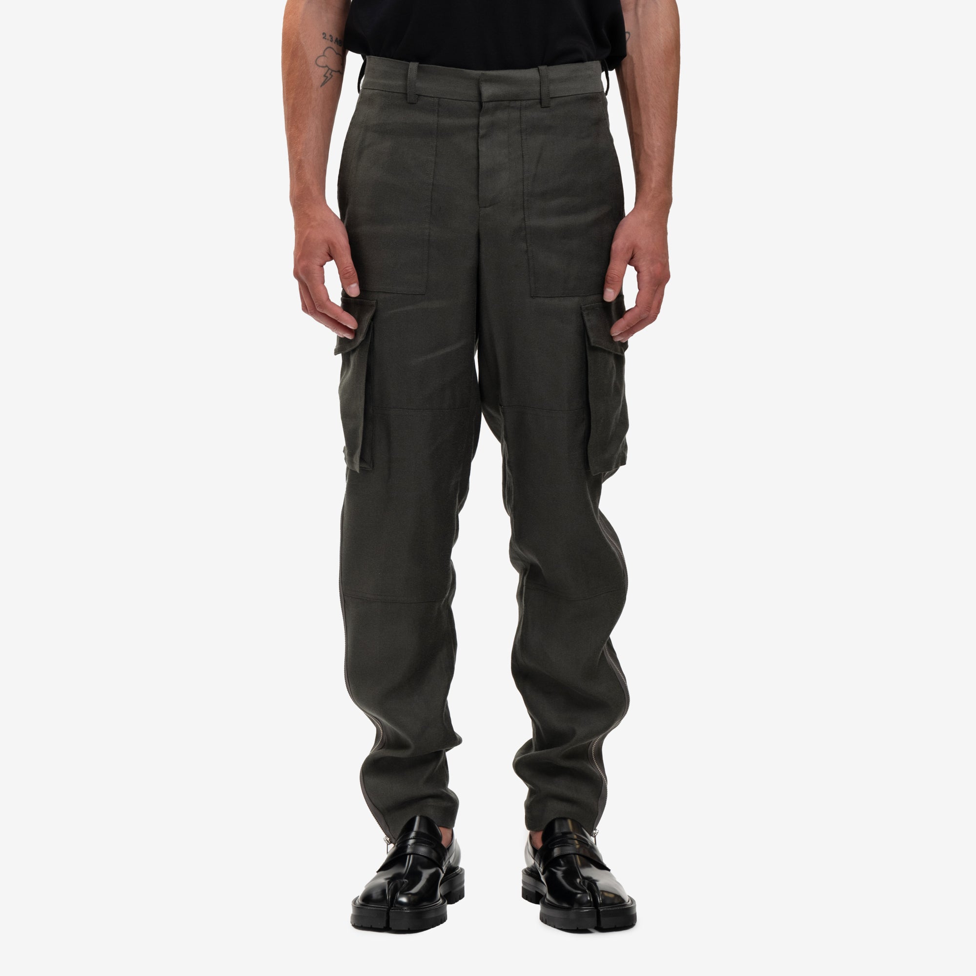 Helmut Lang Cargo Carpenter Pants Graphite - 1