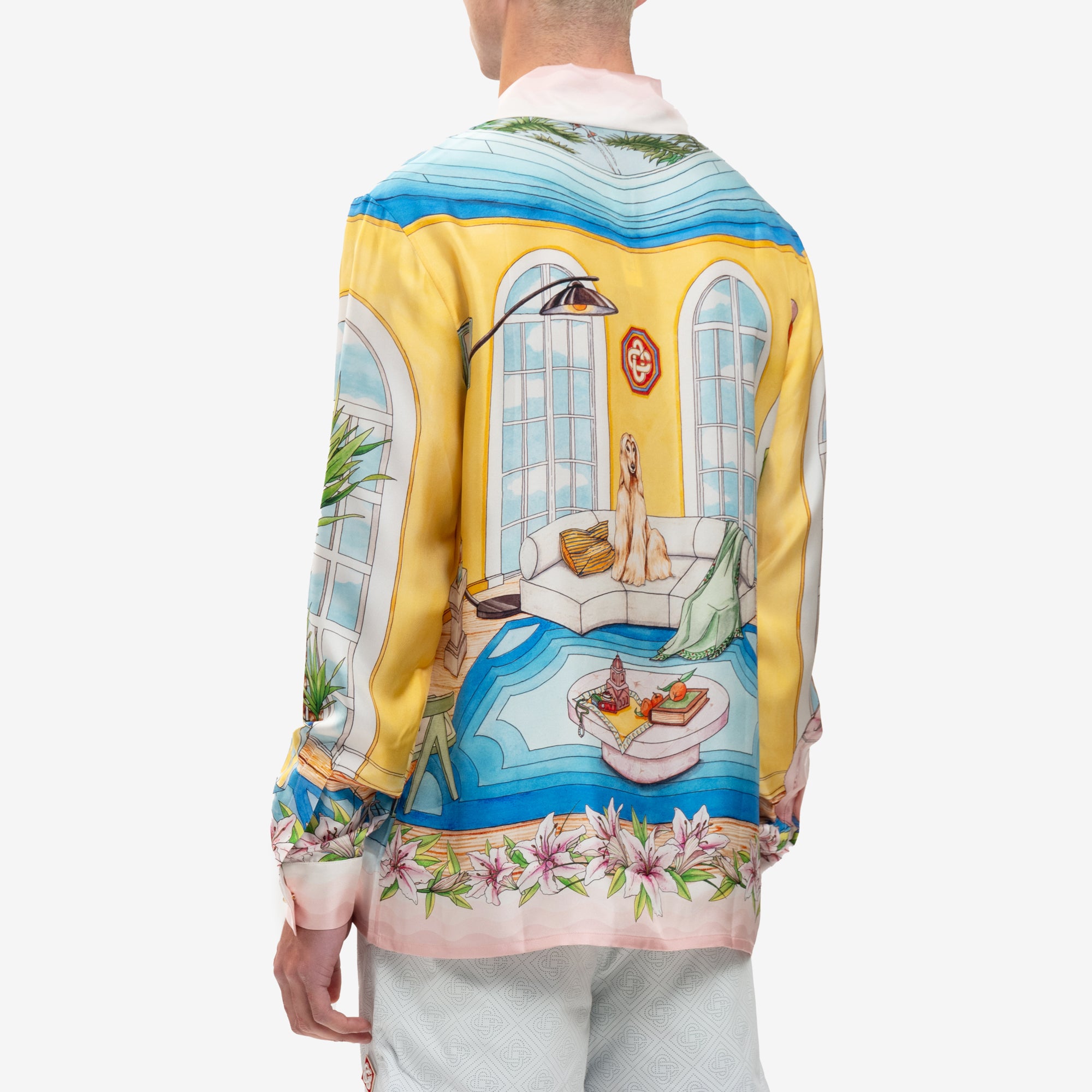 Casablanca Appartement Dans les Airs LS Silk Shirt Multi - 4
