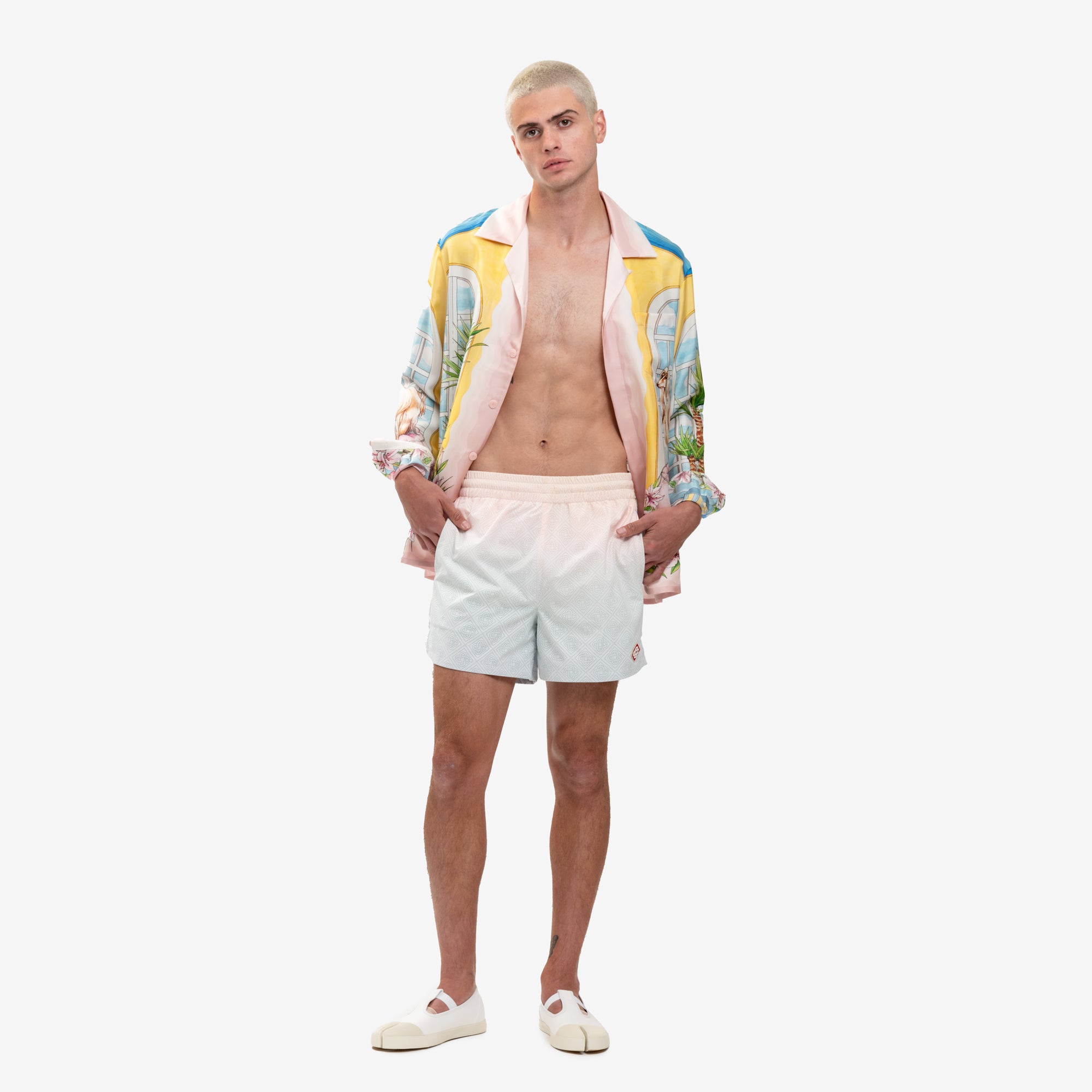 Casablanca Appartement Dans les Airs LS Silk Shirt Multi - 2