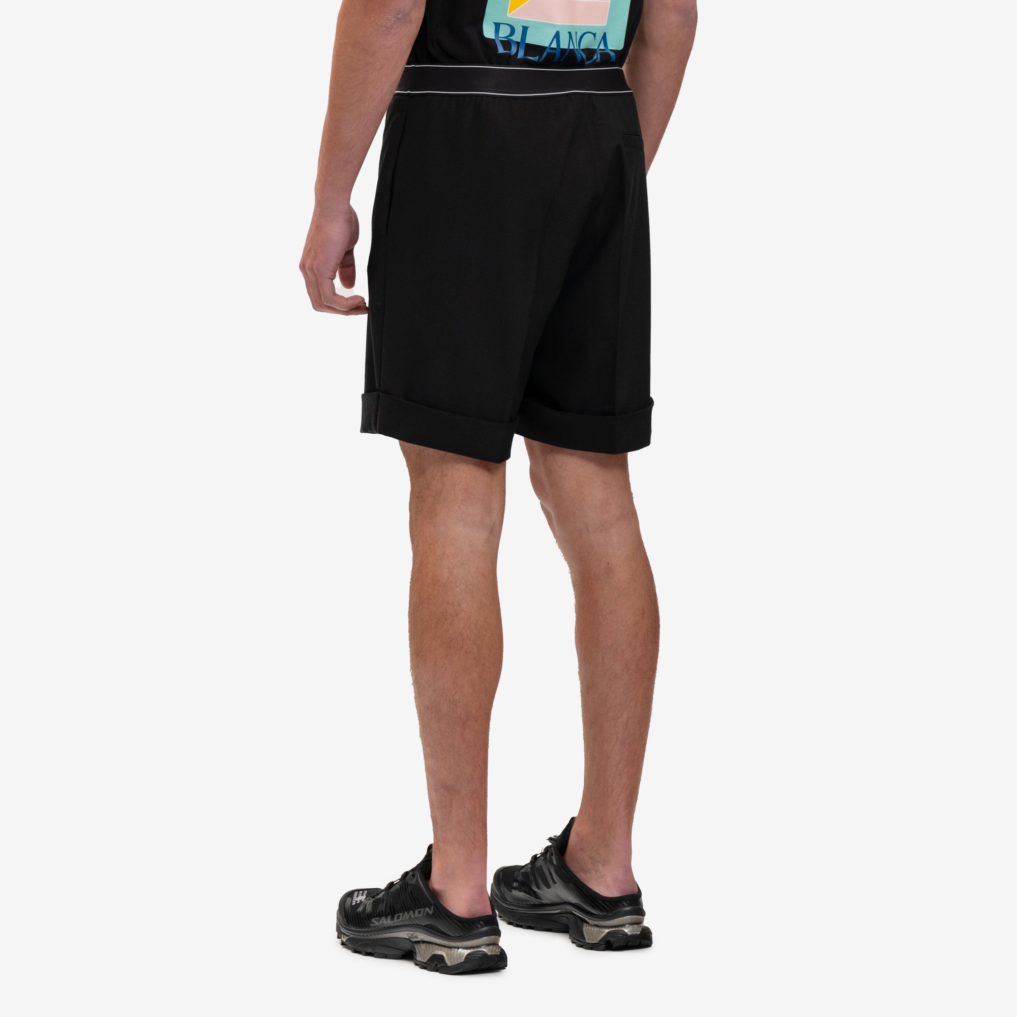 Casablanca Wool Sports Tailoring Shorts Black - 4
