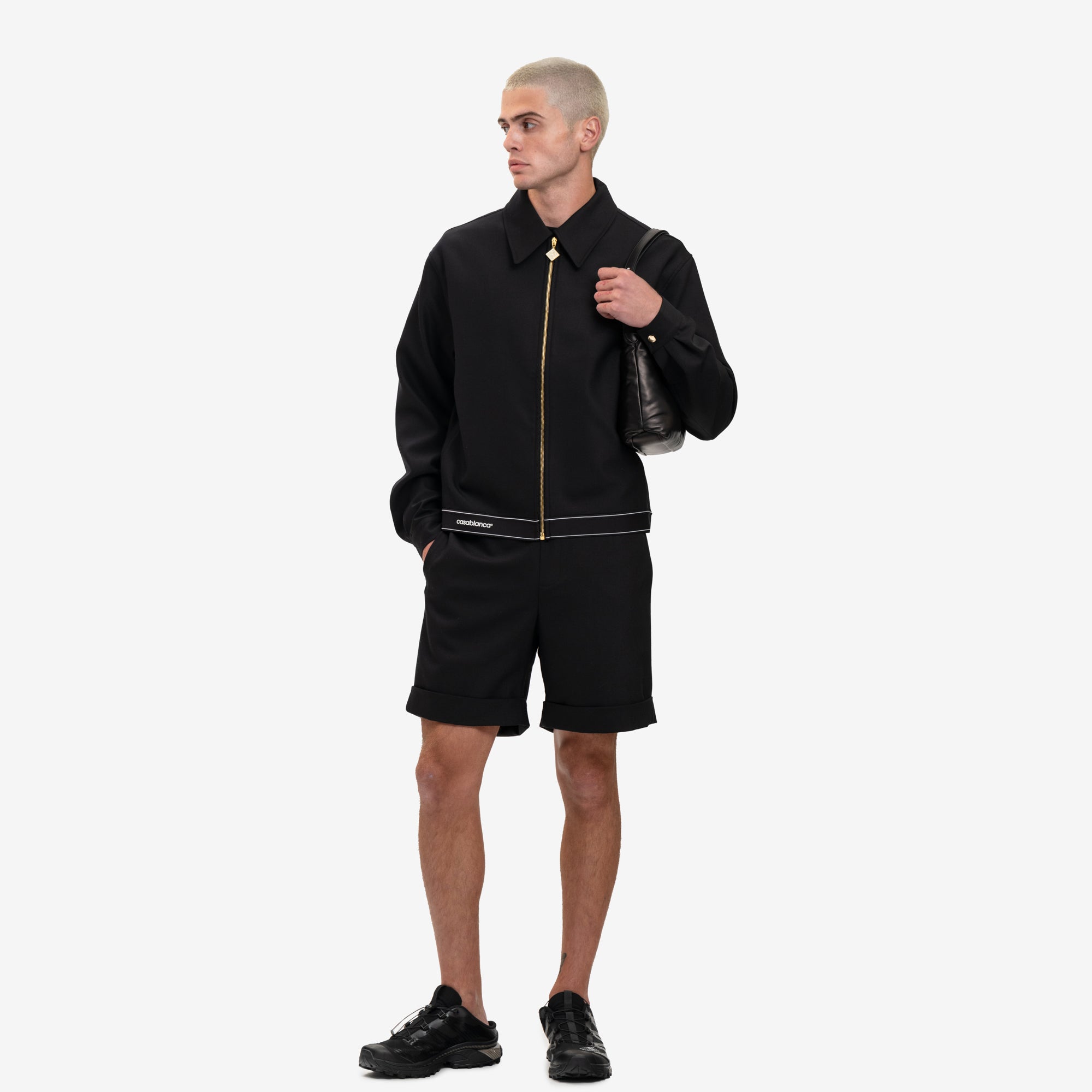 Casablanca Wool Sports Tailoring Jacket Black - 2