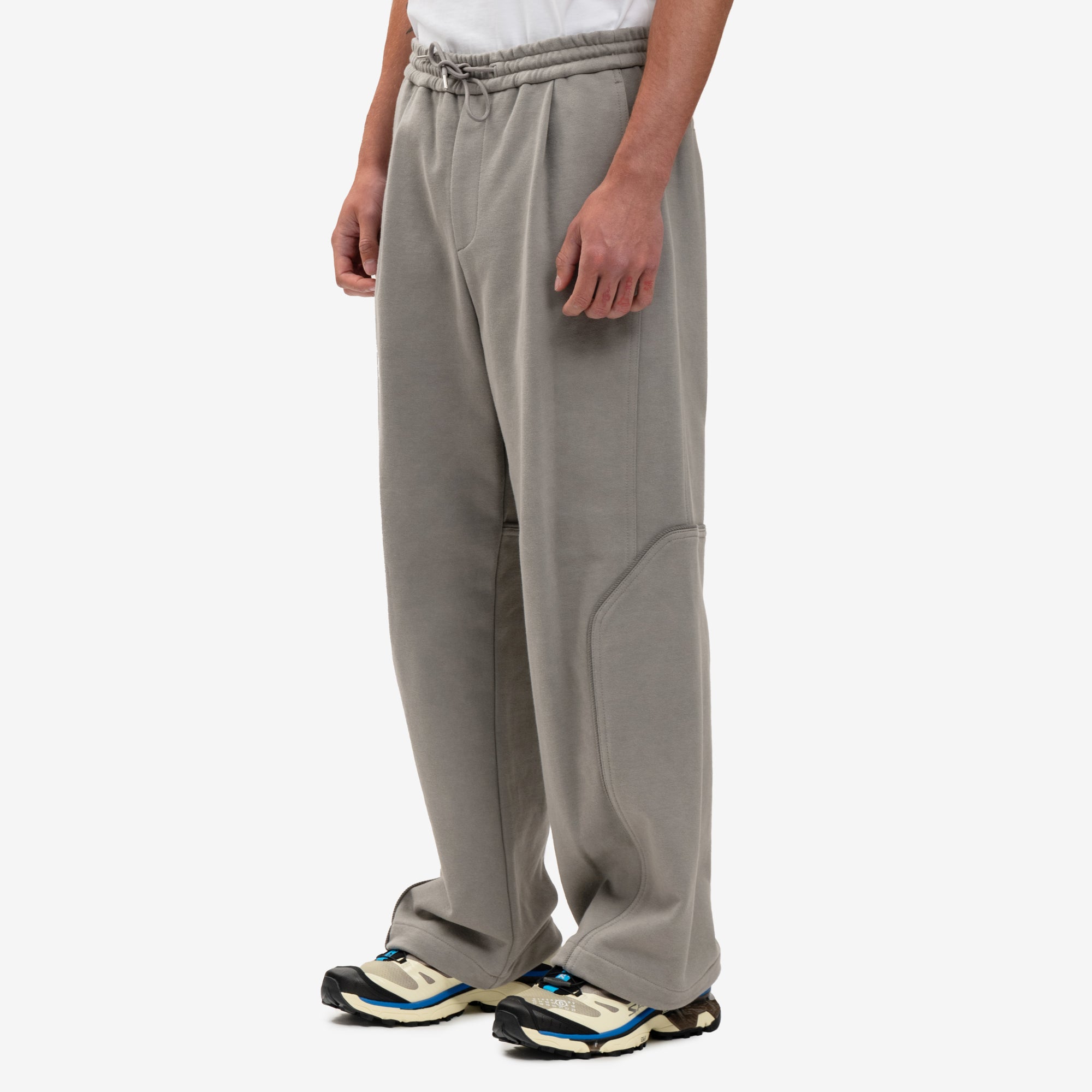 Juun.J Dyed Wide Jersey Pants Beige - 4