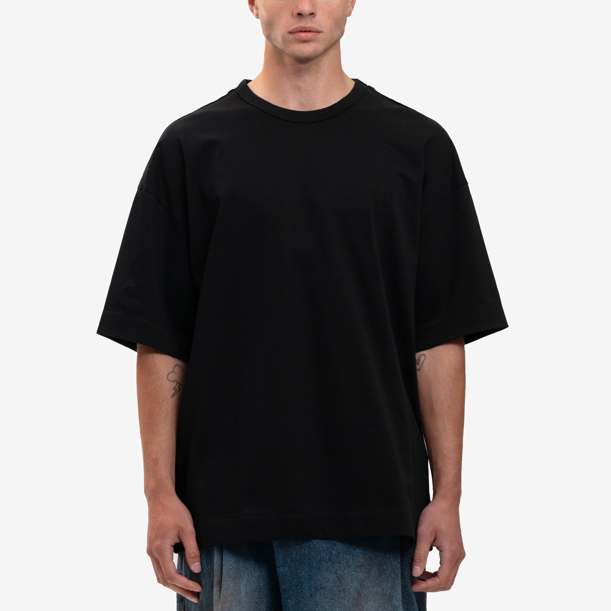 Juun.J Charles Wilkin Graphic T-Shirt Black - 1