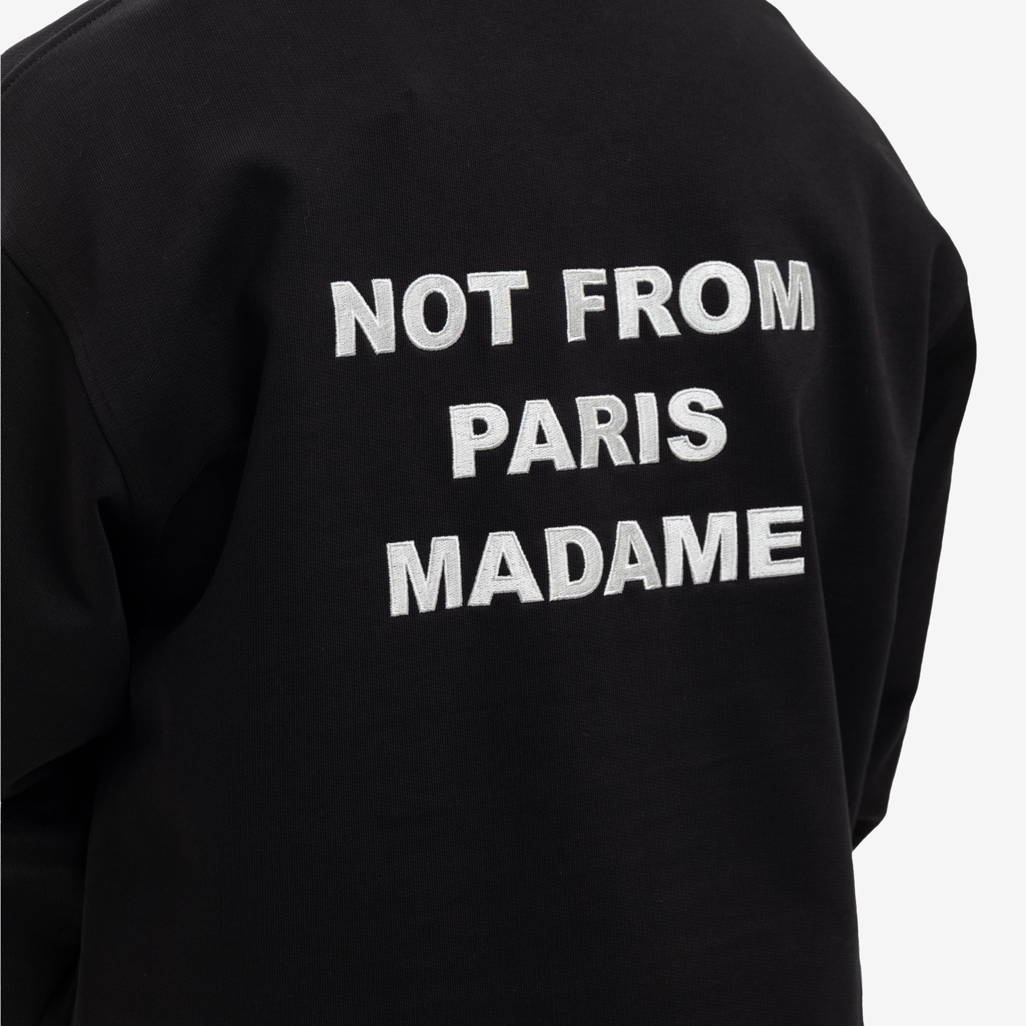 Drôle de Monsieur Le Sweatshirt Slogan Black - 5