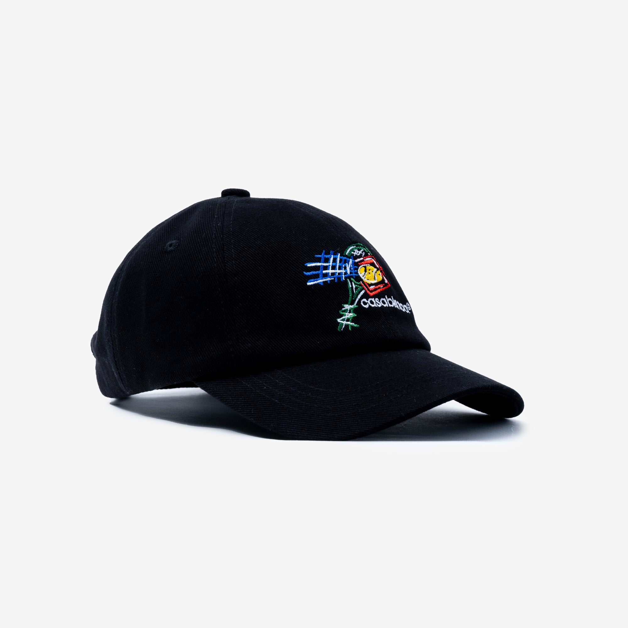 Casablanca Croquis de Tennis Embroidered Cap Black - 3