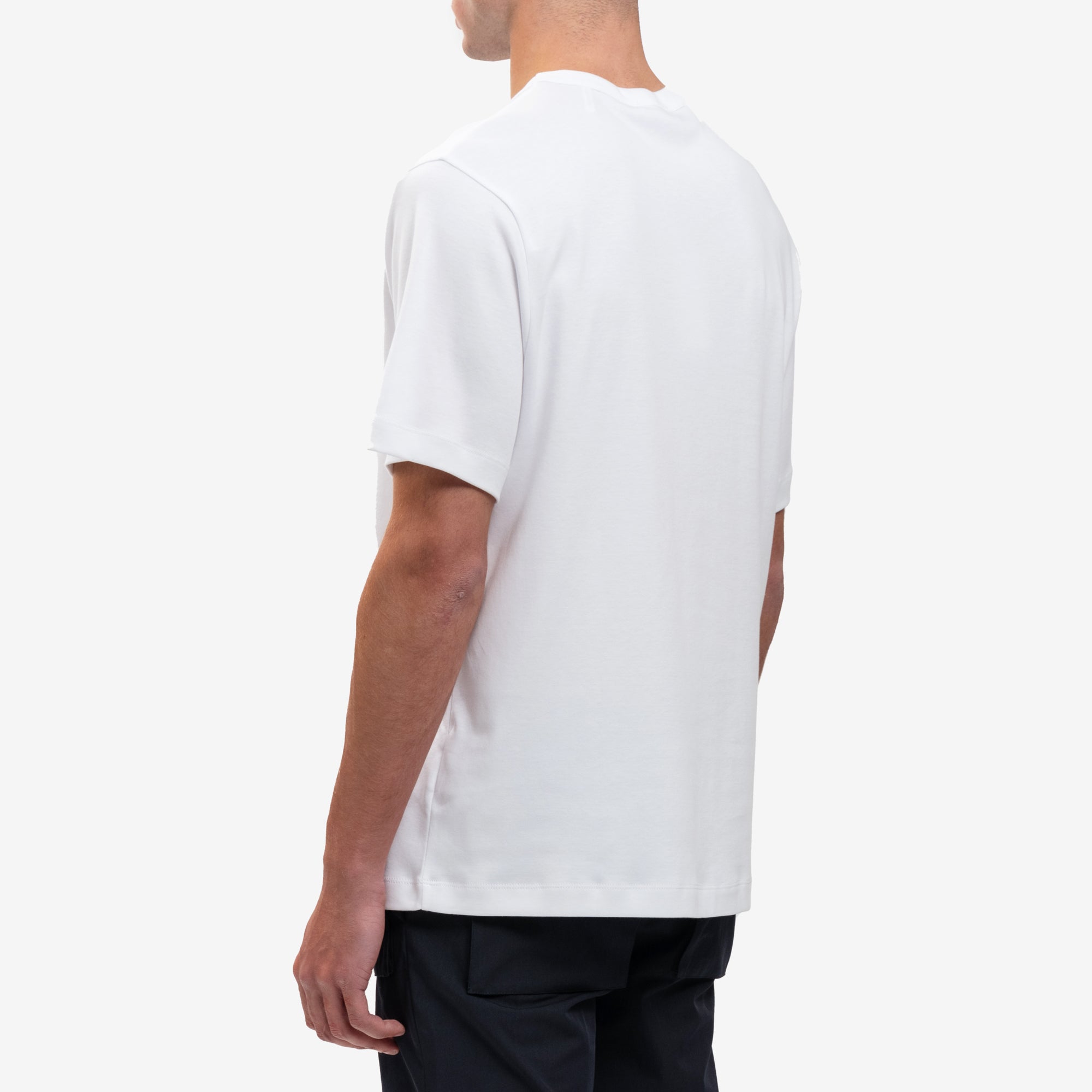 Helmut Lang Tonal Logo Heavy Cotton Tee White - 4