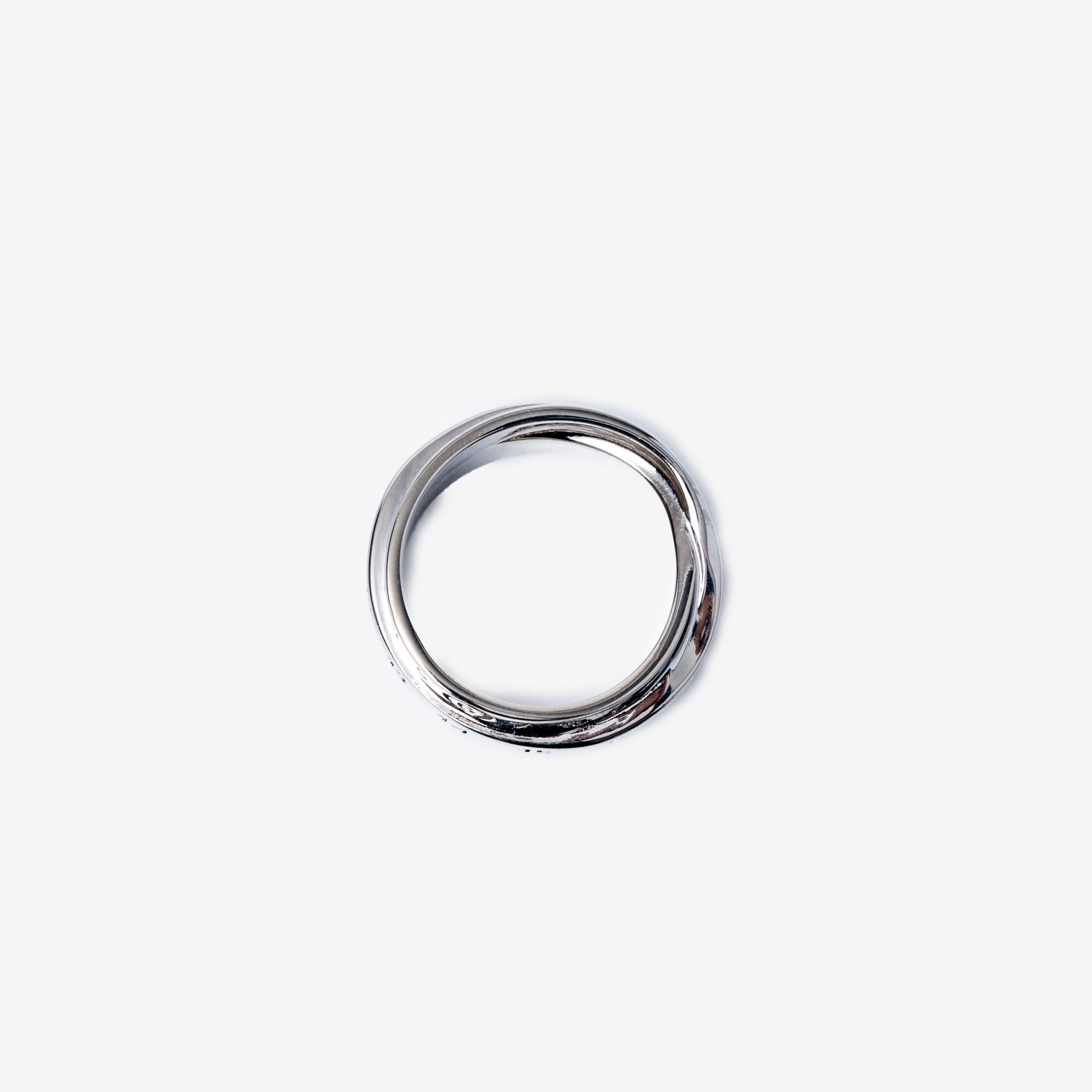 MM6 Triple Band Logo Ring Silver - 3