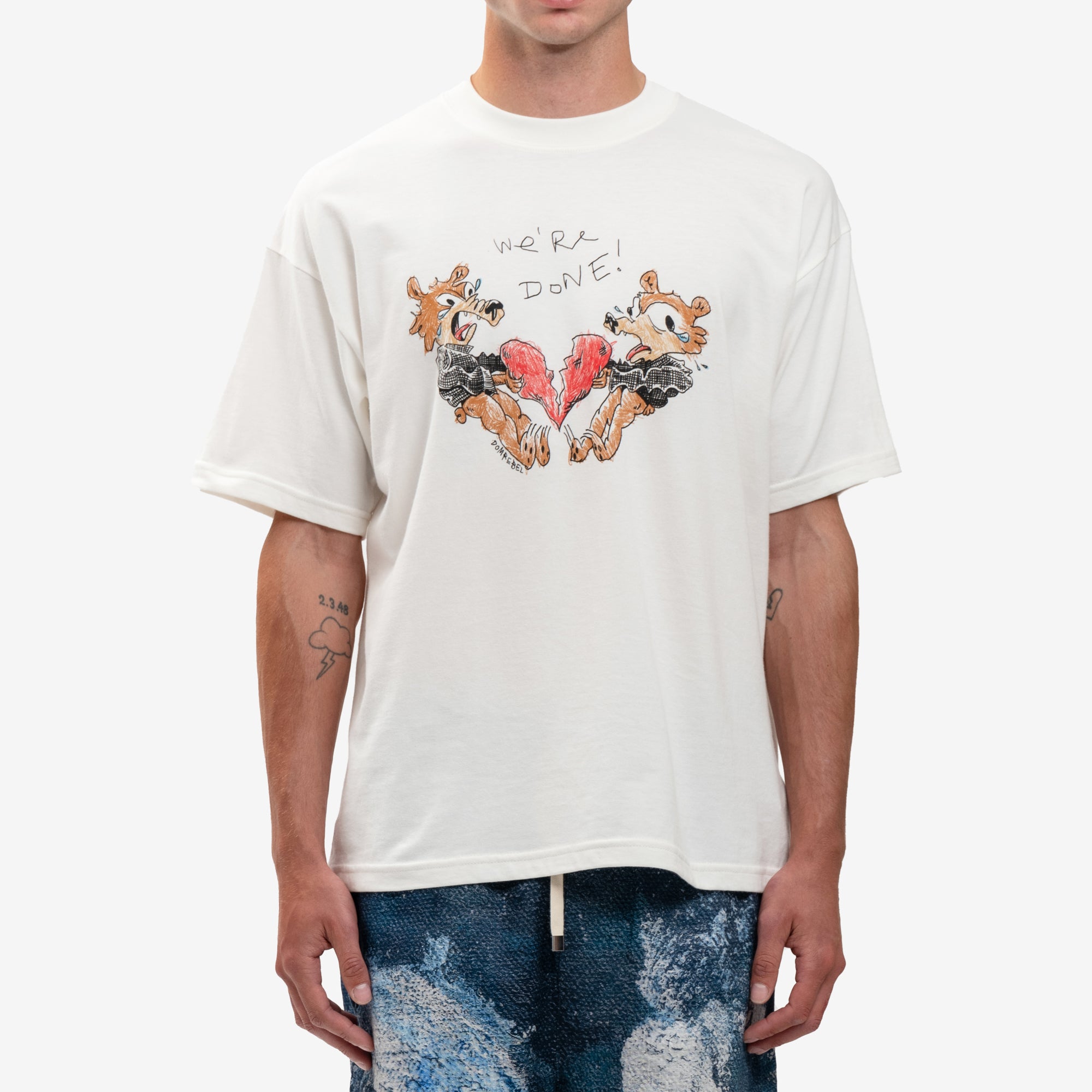 Dom Rebel Done T-Shirt Ivory - 1